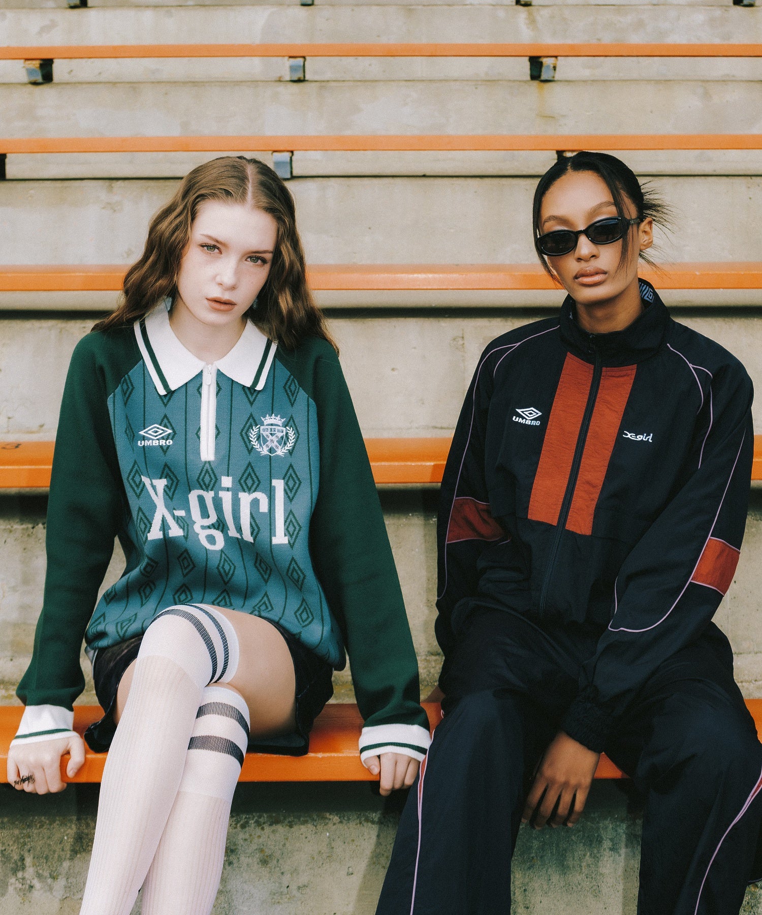 X-girl x UMBRO TRACK JACKET