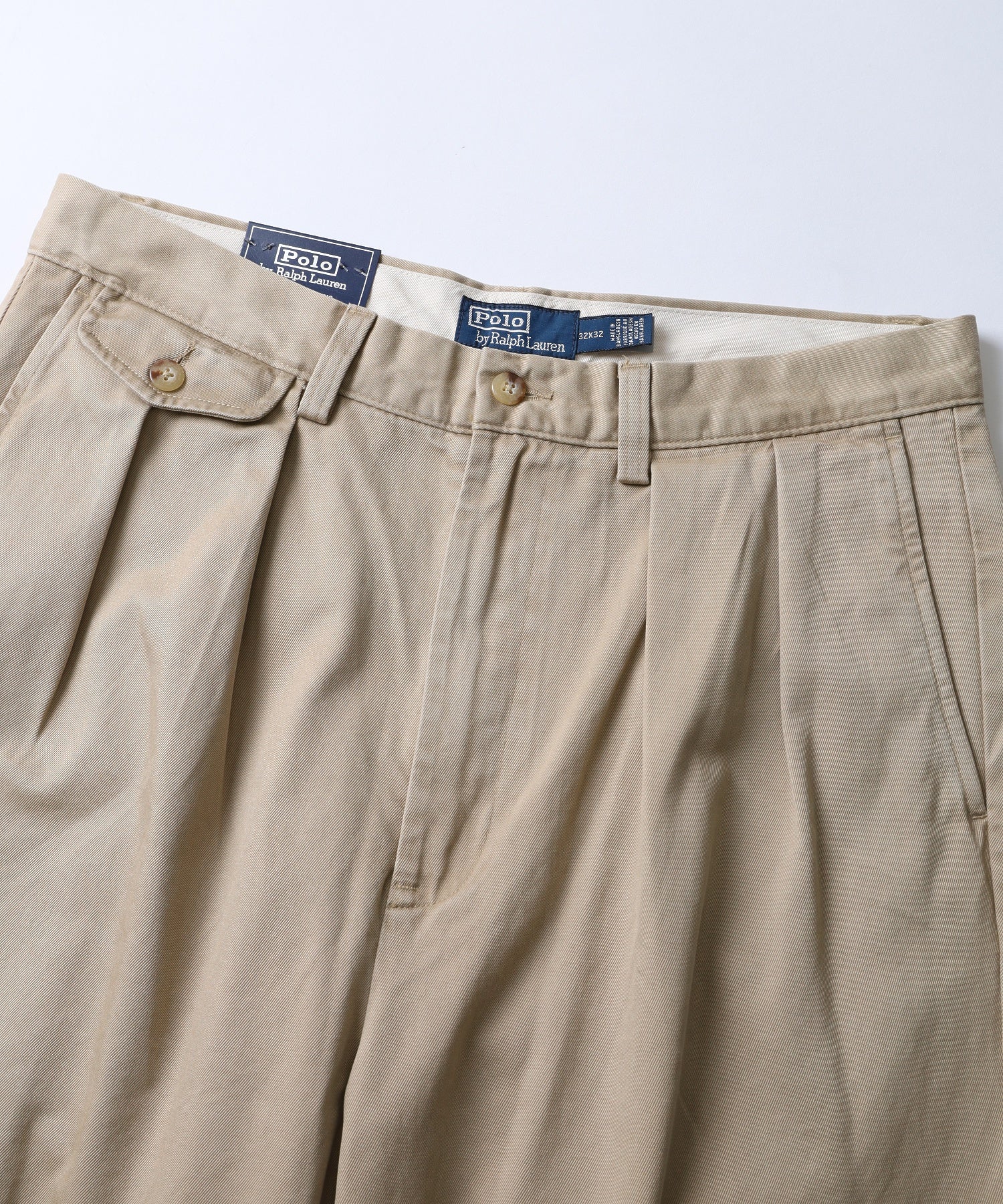 POLO RALPH LAUREN/ポロ ラルフ ローレン/RALAXED FIT WHITMAN CHINO PLEATED PANTS