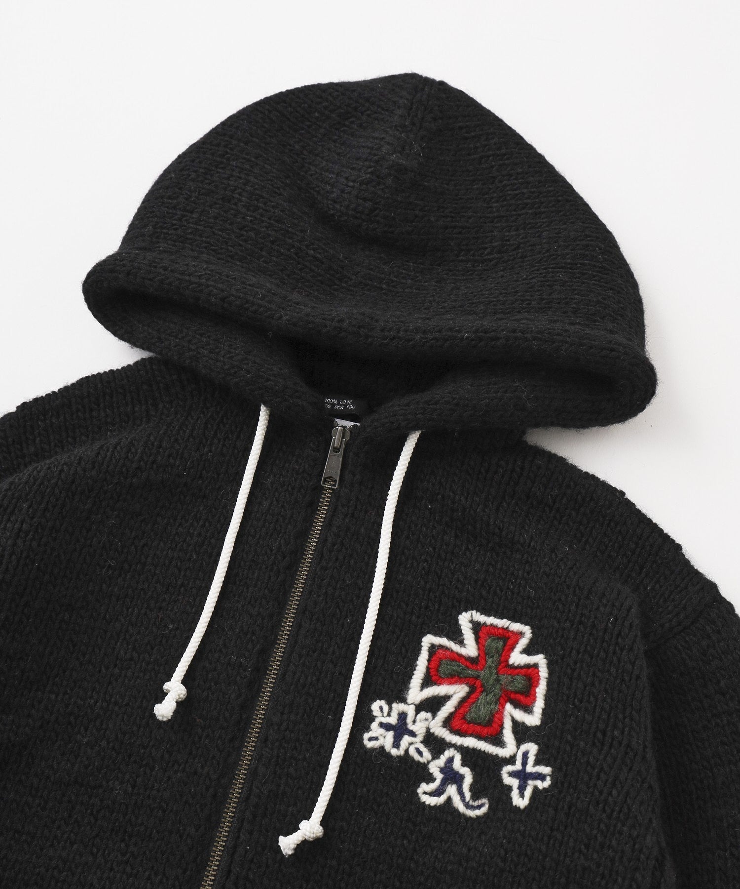 RICE NINE TEN/ライスナインテン/HAND KNITTED SK8 ZIP HOODIE HKN-SK8