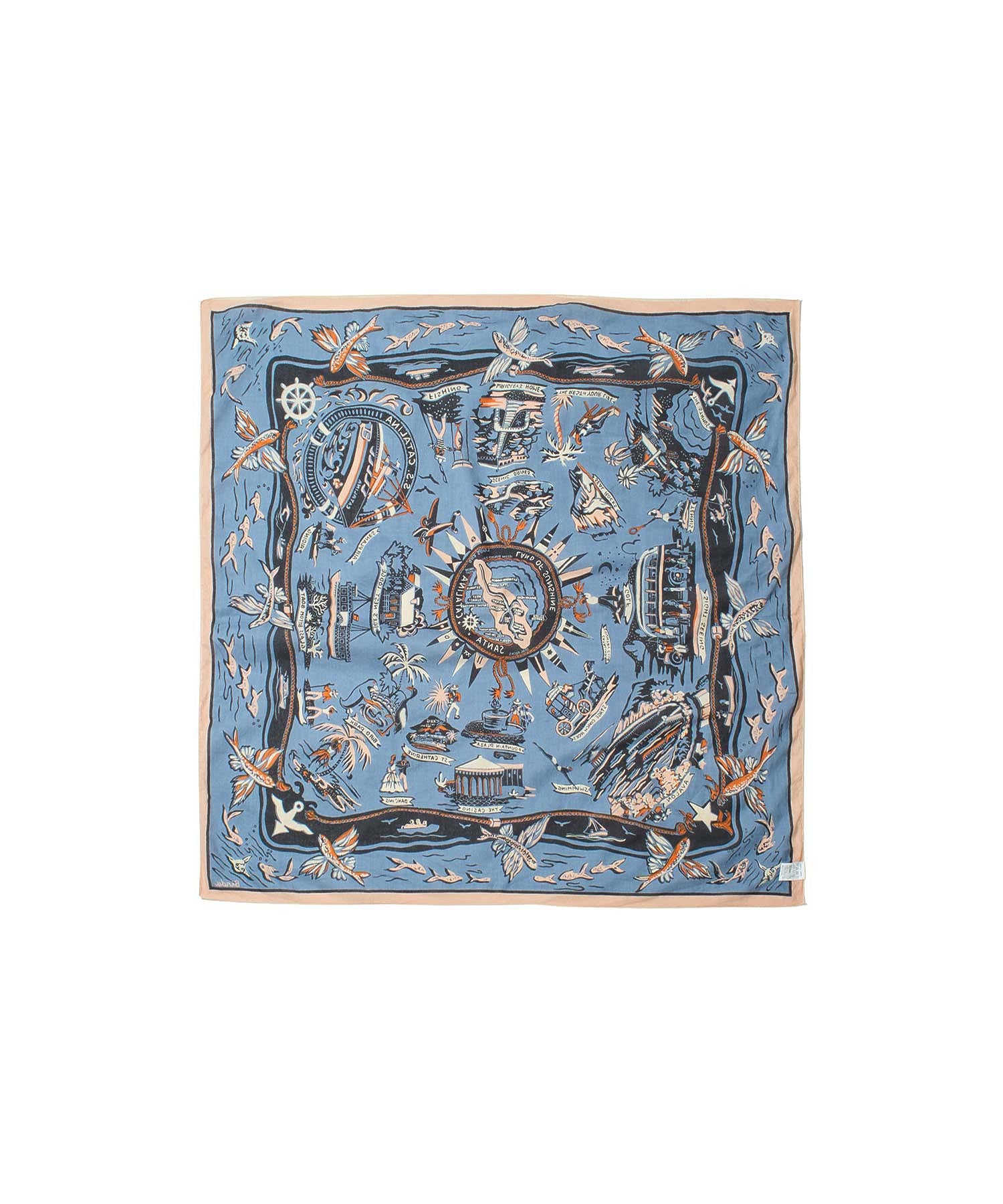 BINDU/CATALINA MAP SCARF