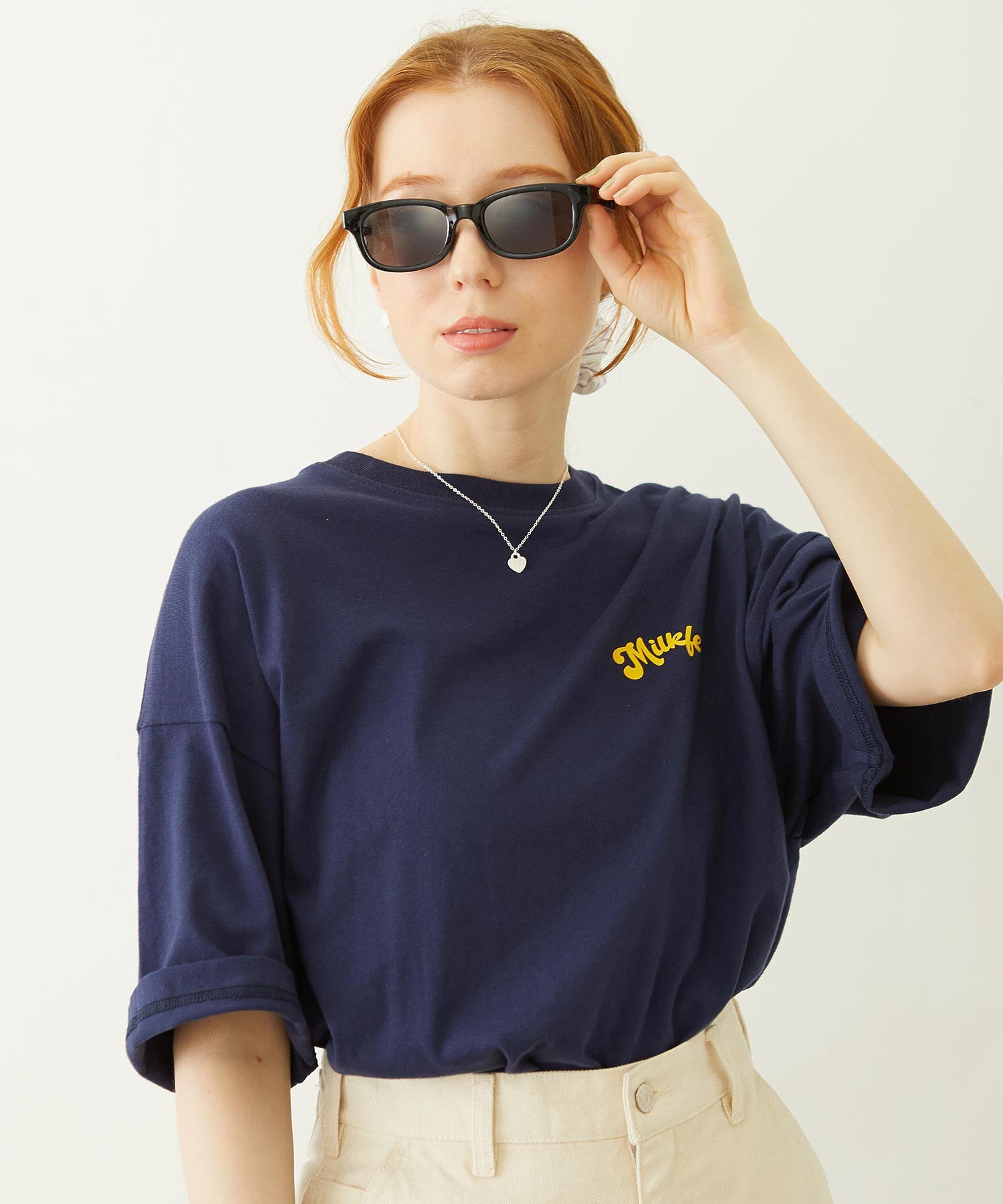 MILKFED. LOGO SQUARE SUNGLASSES