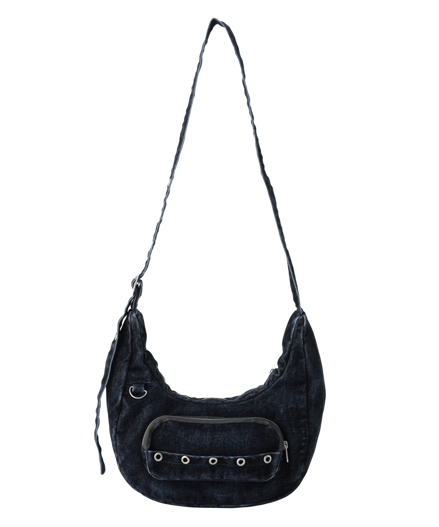 FLOCKED DENIM BAG