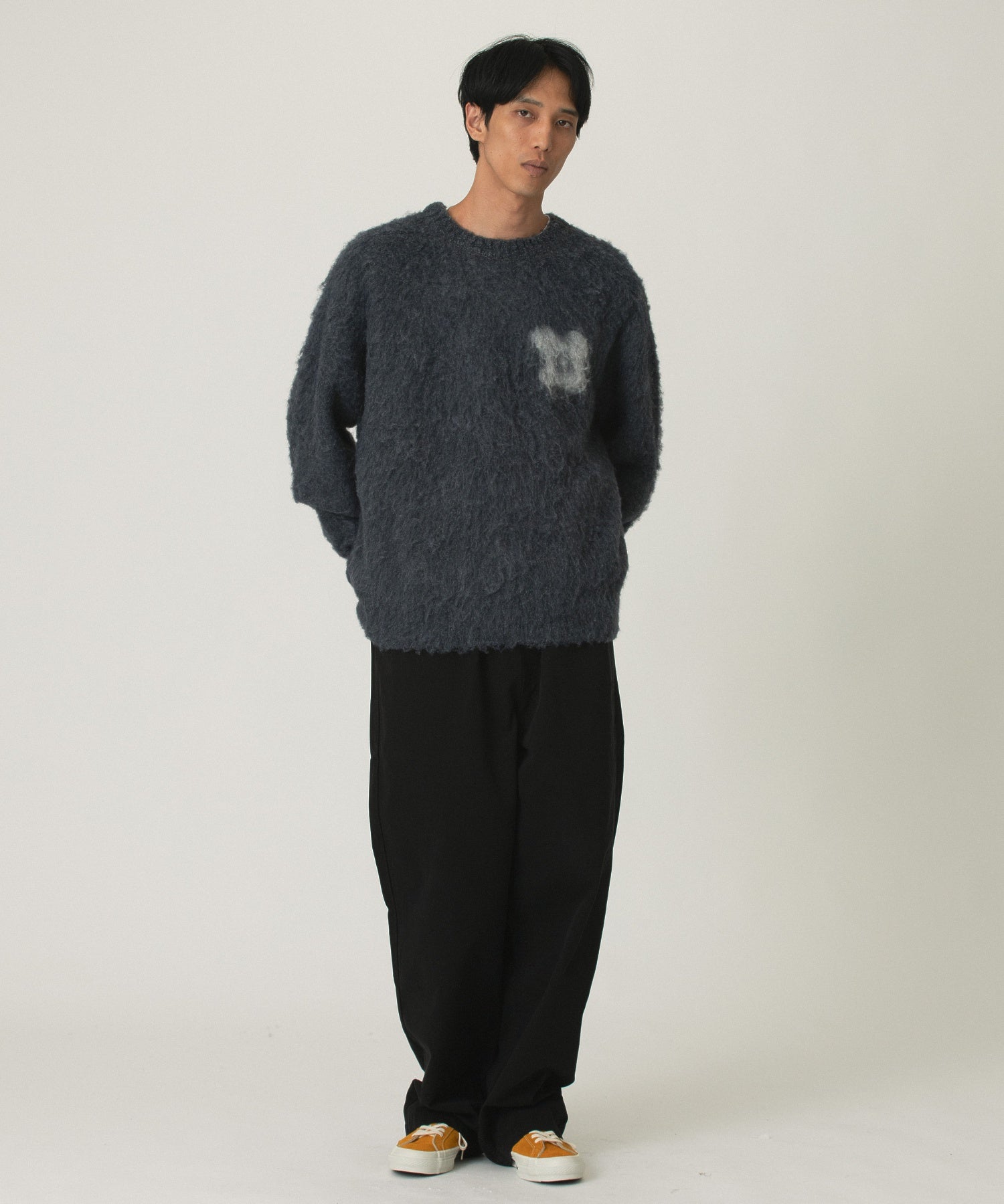 SOULLAND/ソウルランド/FRANK crewneck brushed boucle sweater 52050-1369