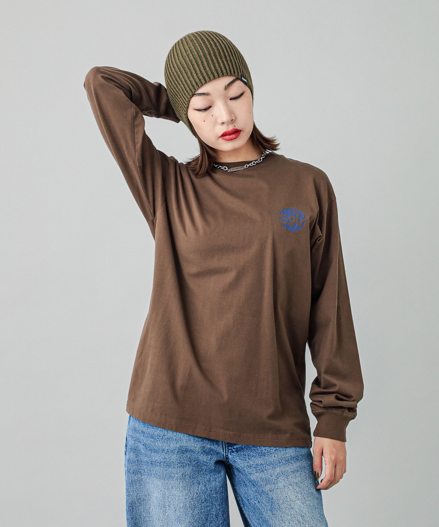 GLOBE MILLS LOGO L/S TEE