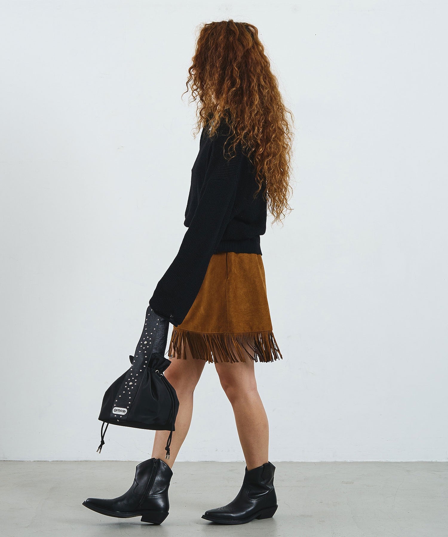 【ROSE BUD別注】OUTDOOR/STUDS BELT BAG