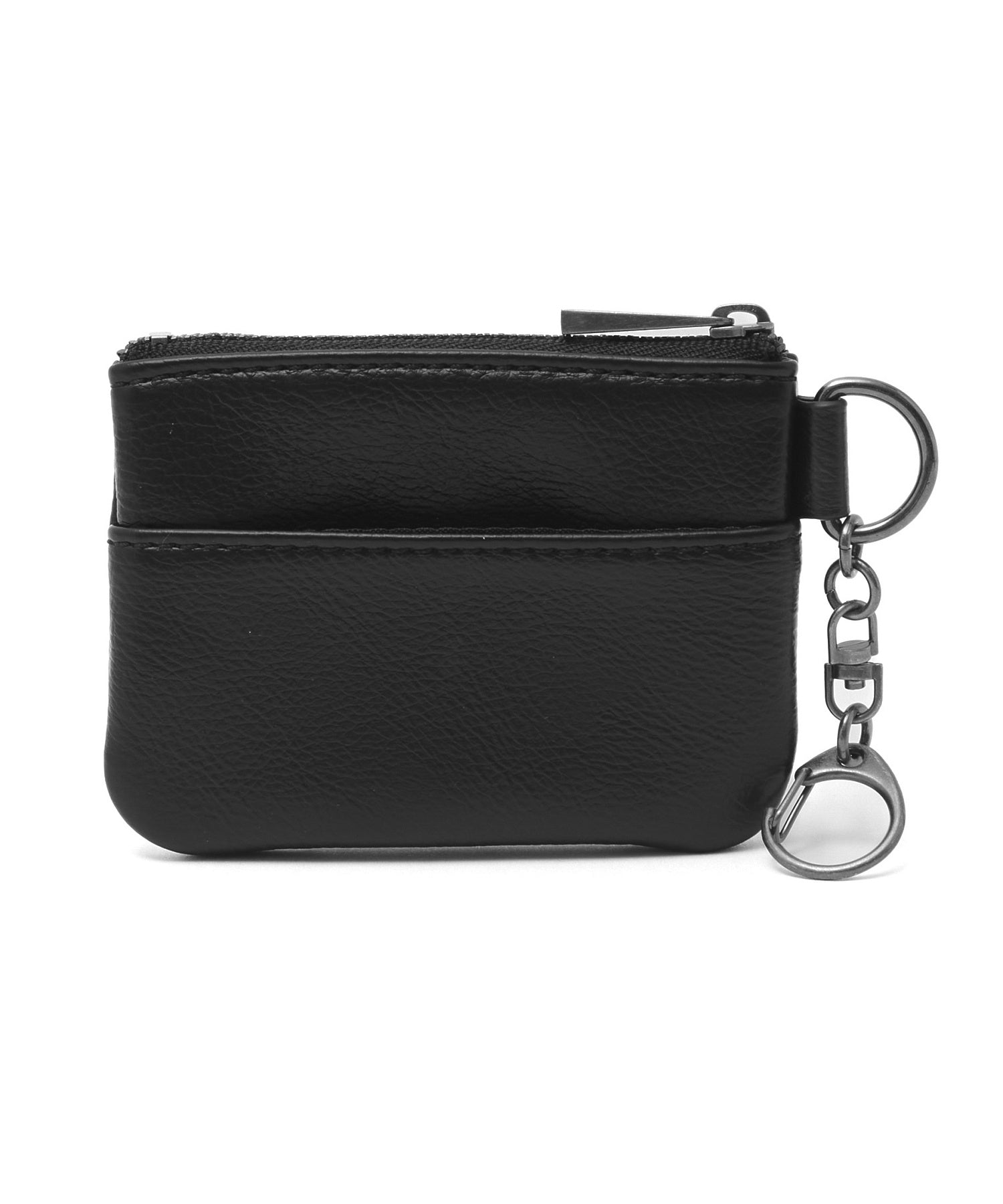 FAUX LEATHER PATCH COIN AND CARD CASE