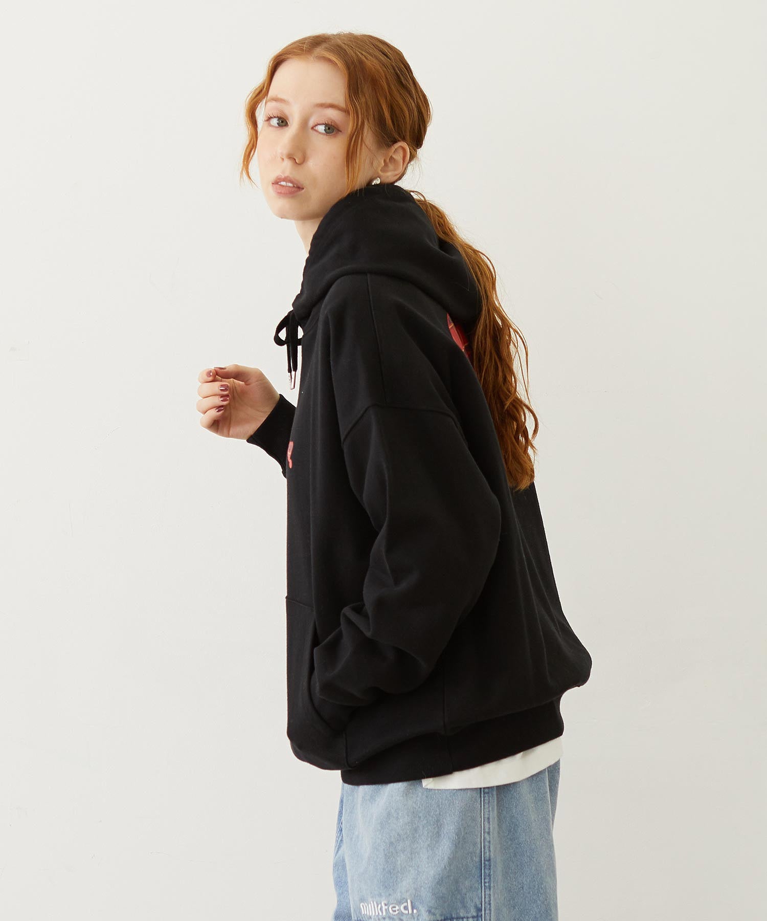 PLAID HEART SWEAT HOODIE