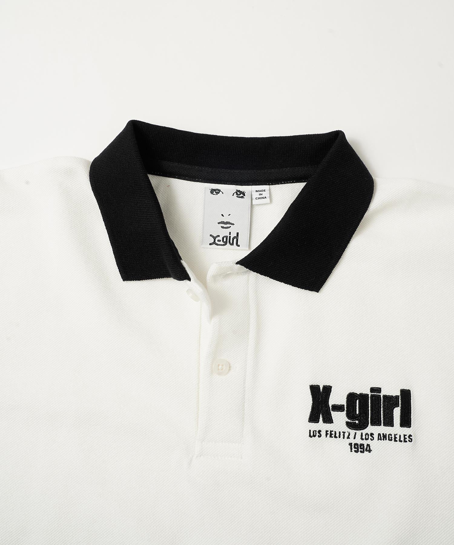 LOGO S/S BIG POLO SHIRT X-girl