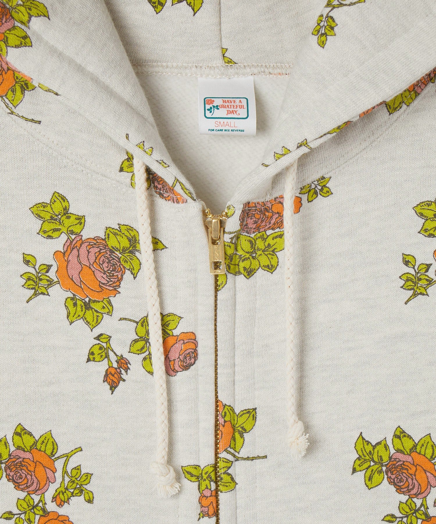 HAVE A GRATEFUL DAY/ZIP UP HOODIE SWEATSHIRT