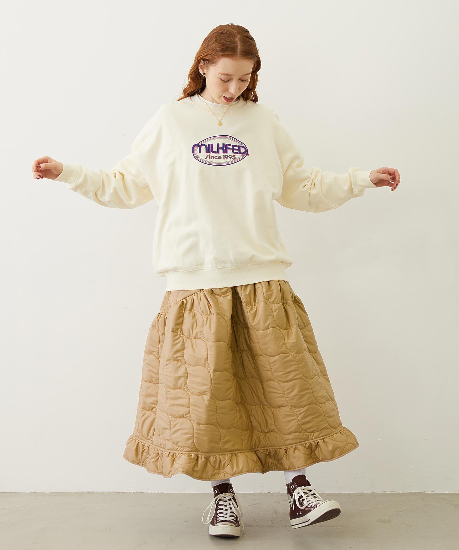 CIRCLE LOGO SWEAT TOP
