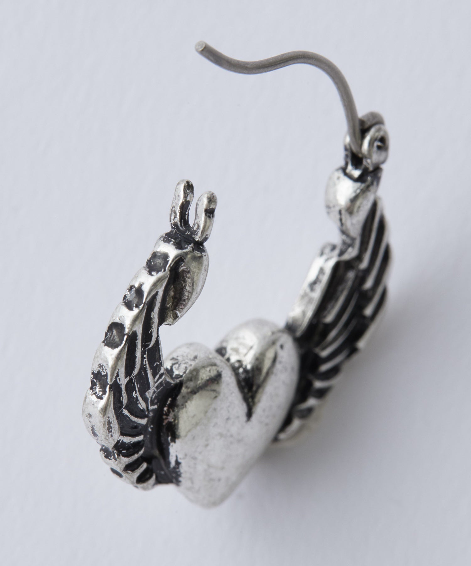 HEART AND WING CHARM EARRINGS