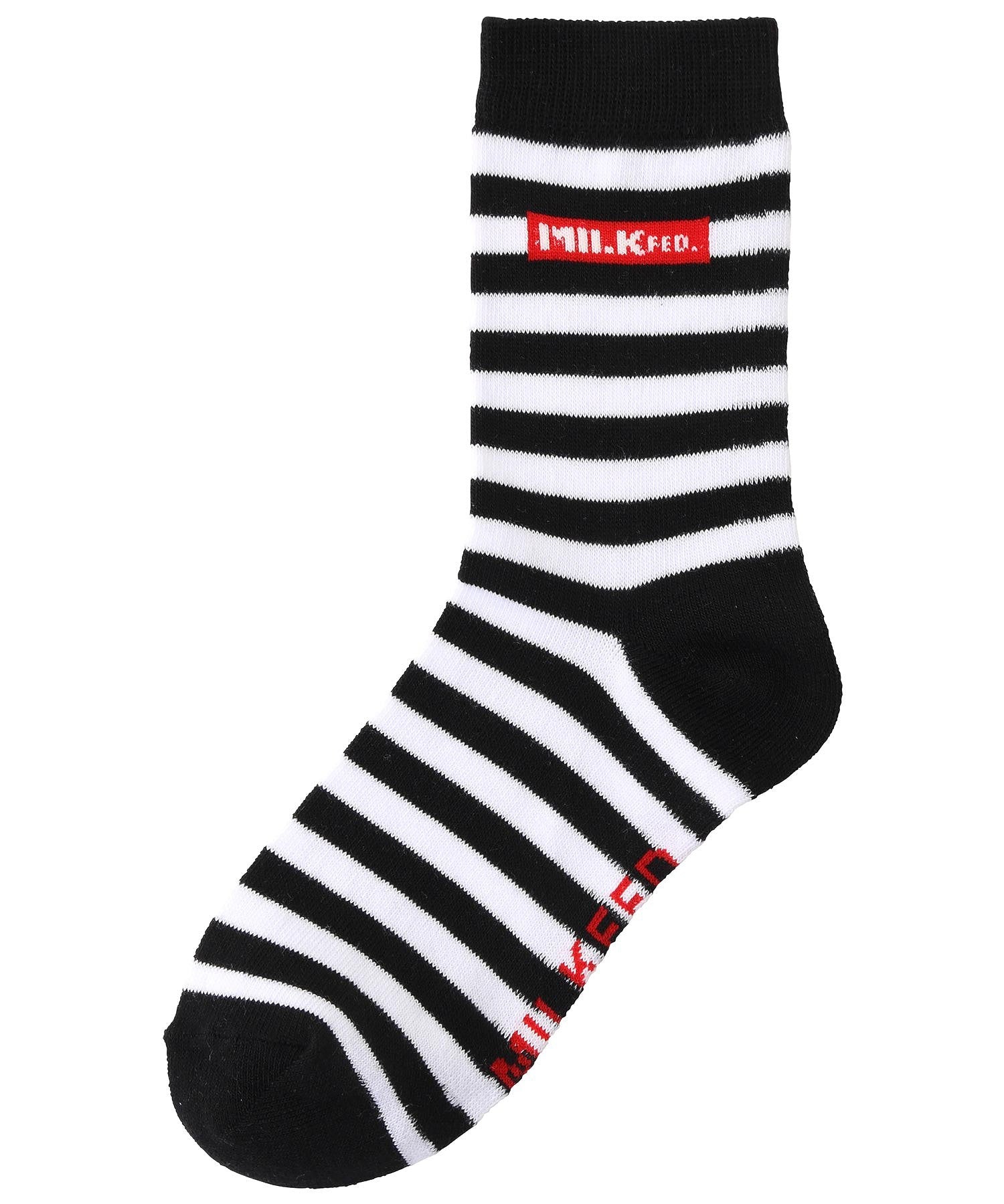 STRIPED BAR LOGO SOCKS MILKFED.