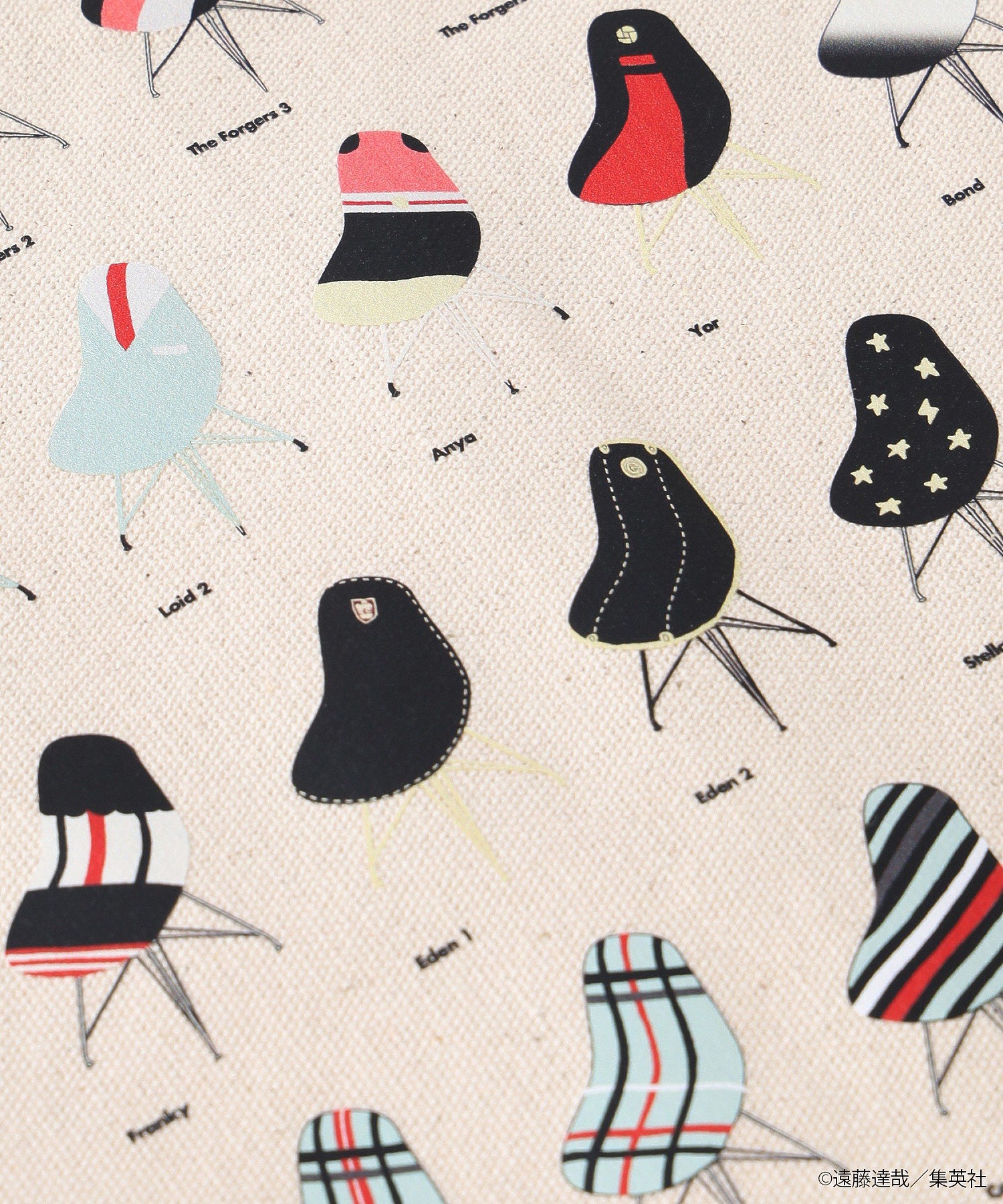 SPY×FAMILY Mid-Century MODERN TOTE BAG THE CHAIR COLLECTION