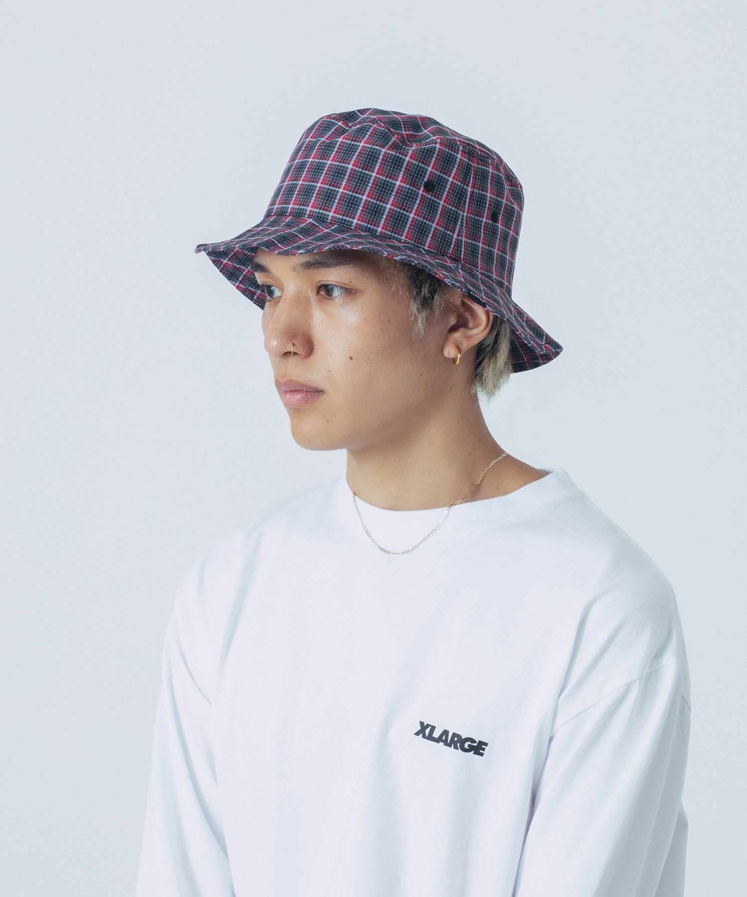 PLAID BUCKET HAT