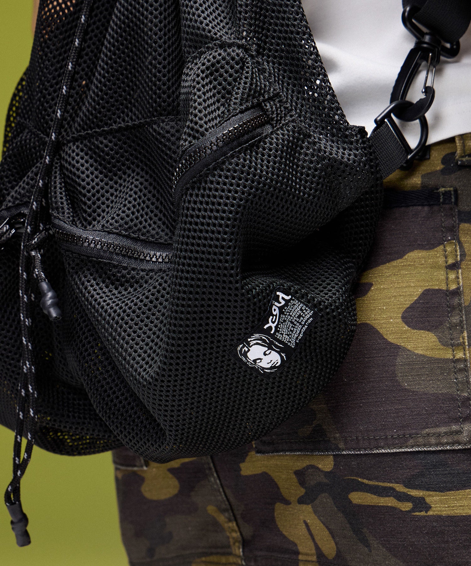 FACE LABEL 2WAY MESH KNAPSACK
