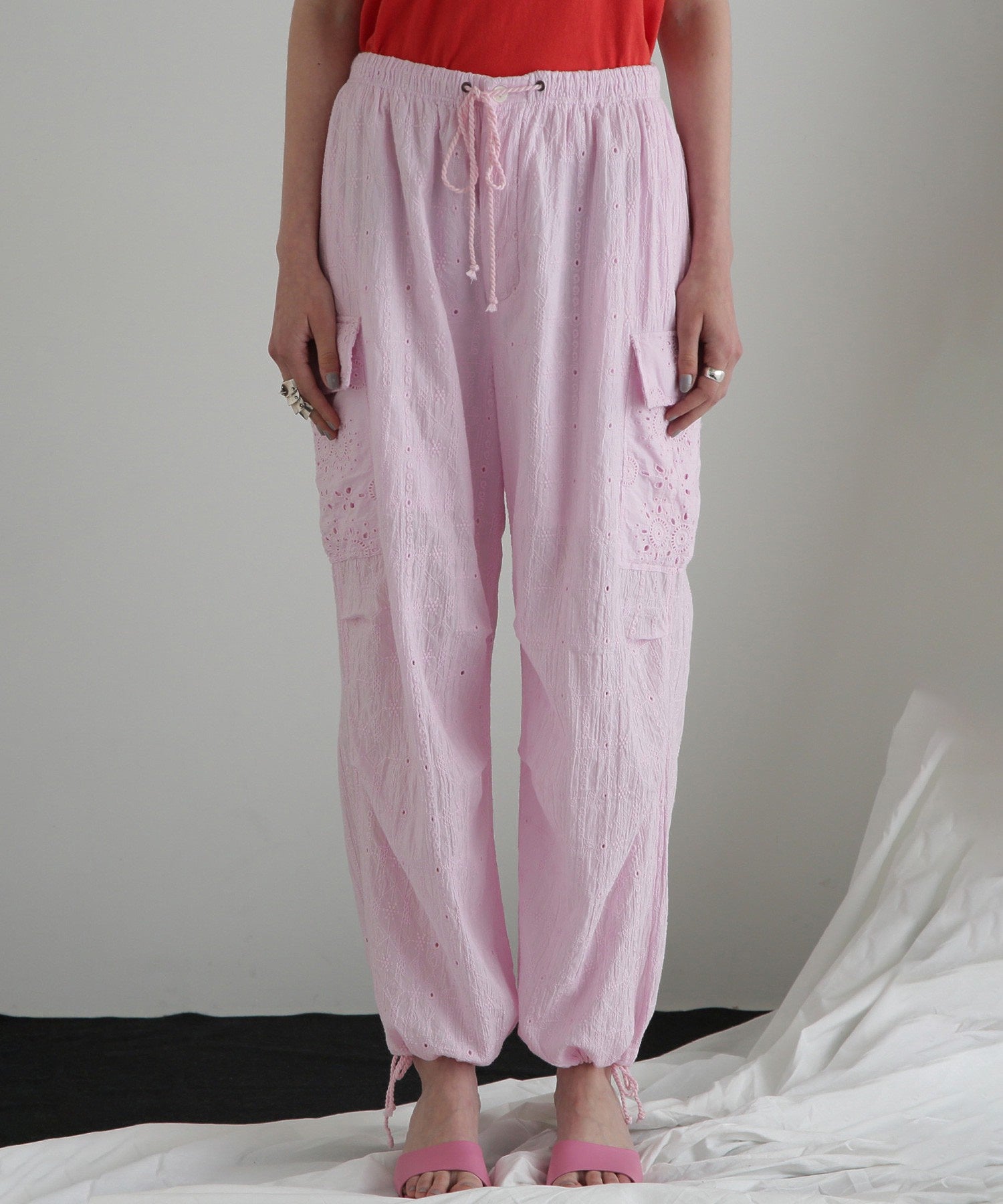 レースカーゴパンツ