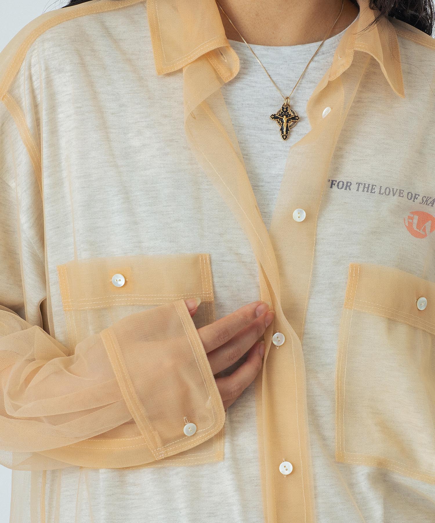 CREOLME/SHEER L/S SHIRT