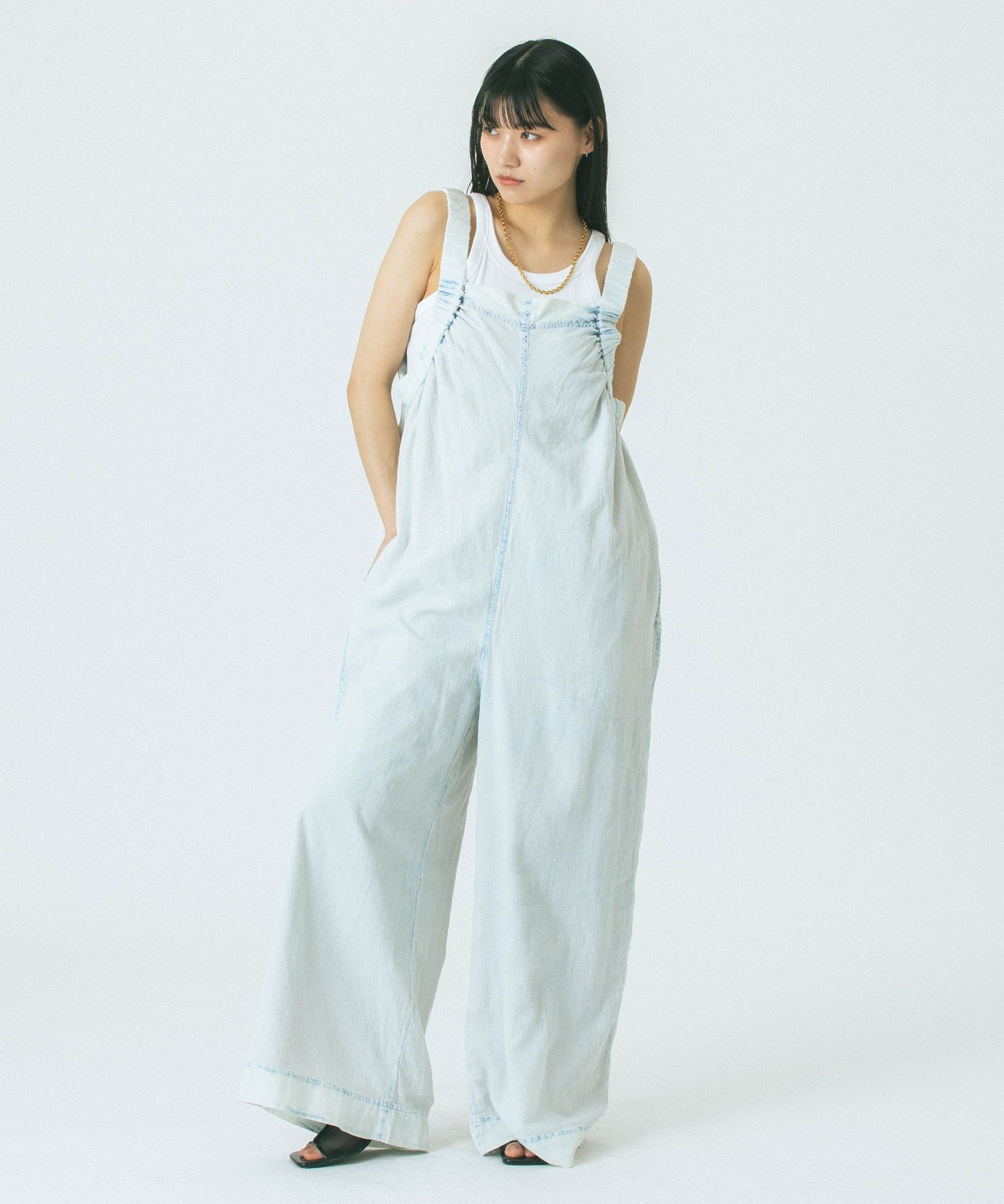 SHOULDER GATHERED COMBINAISON