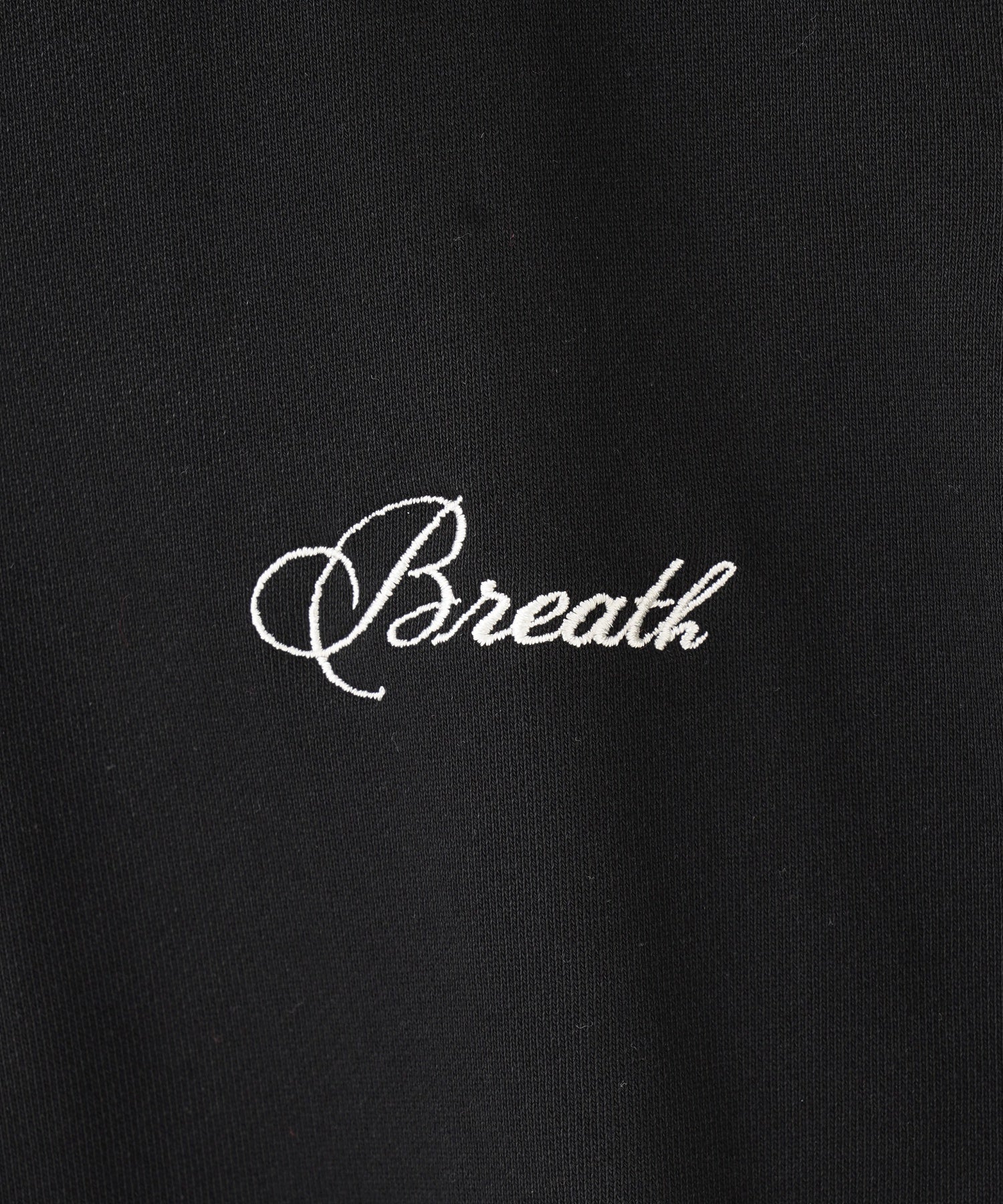 BREATH/ブレス/SCRIPT LOGO HALF ZIP SWEAT/C5005