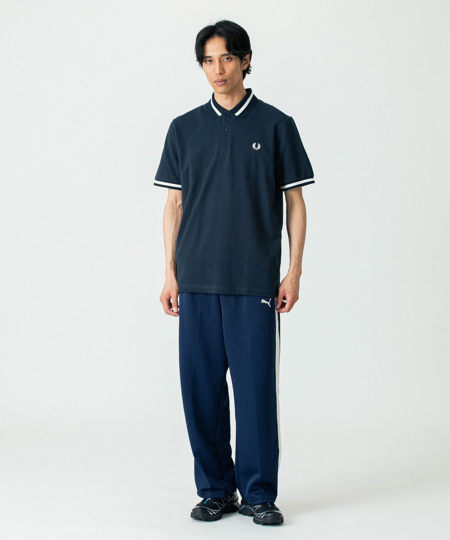 FRED PERRY/フレッドペリー/SINGLE TIPPED SHIRT M2