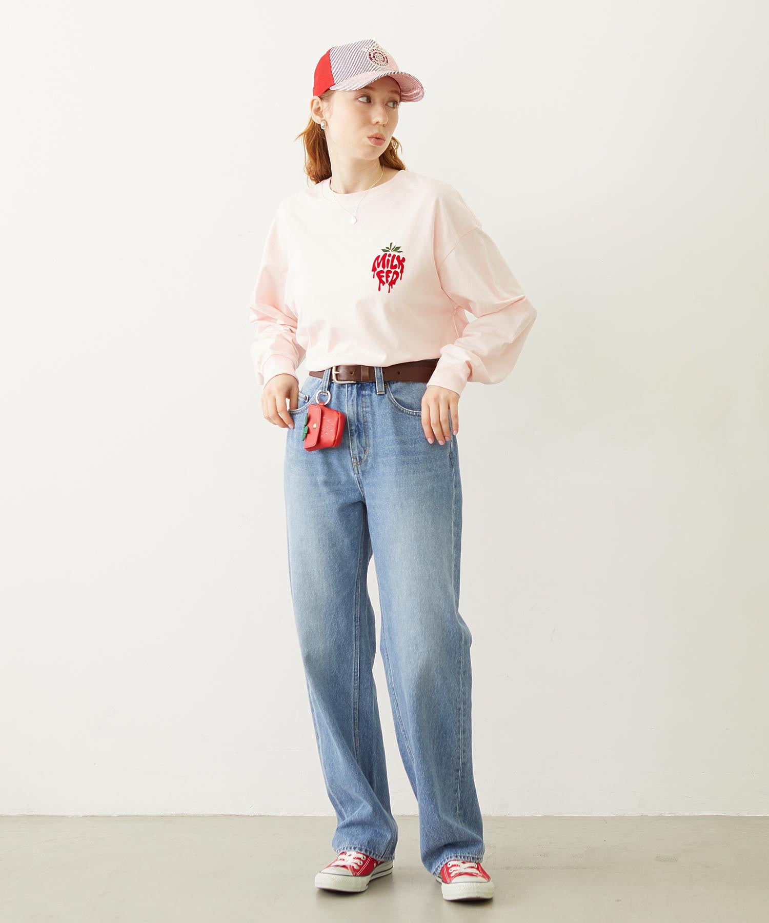 MELTY STRAWBERRY WIDE L/S TEE