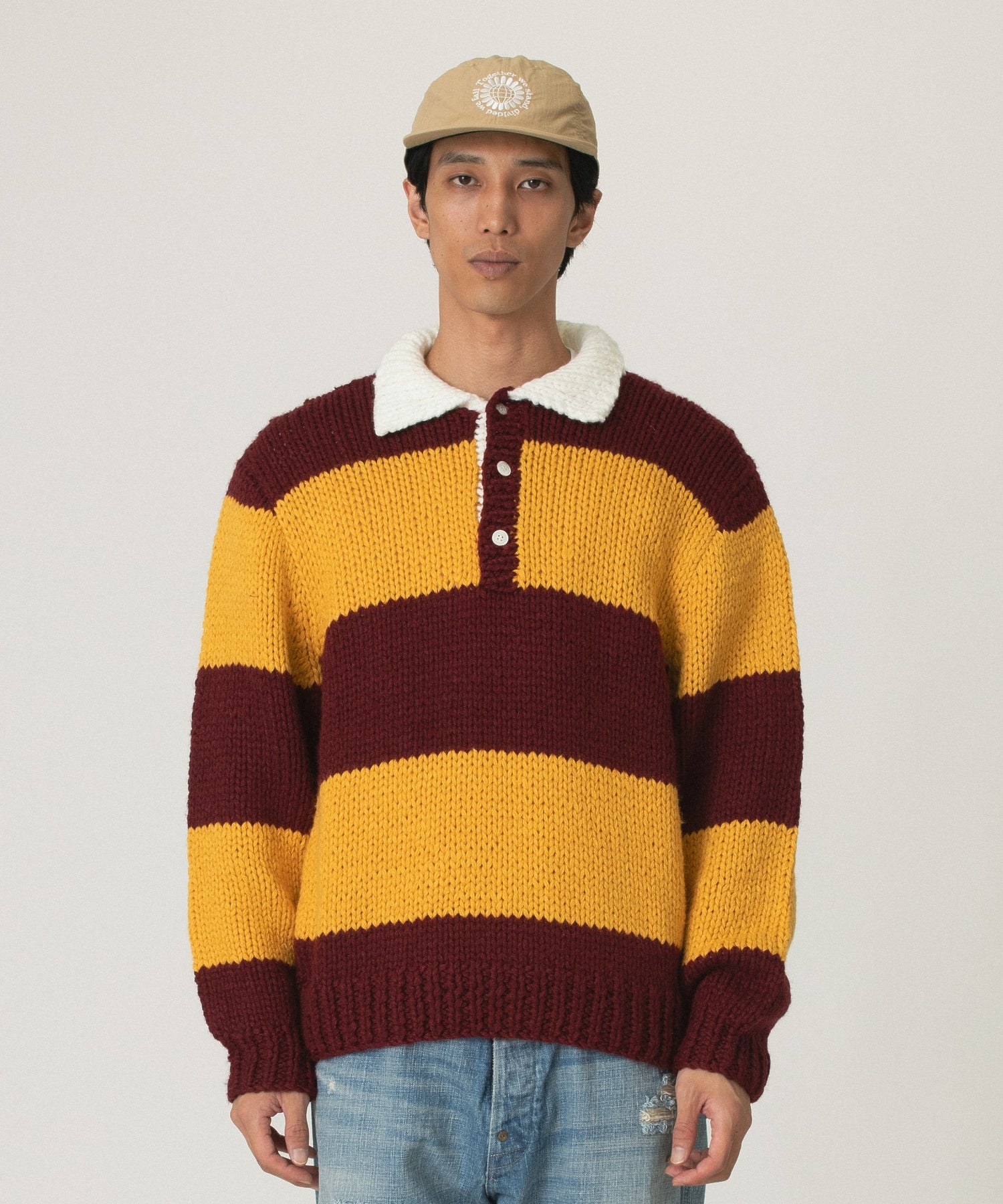 RICE NINE TEN/ライスナインテン/HAND KNITTING RUGBY SHIRT HKN-RUG