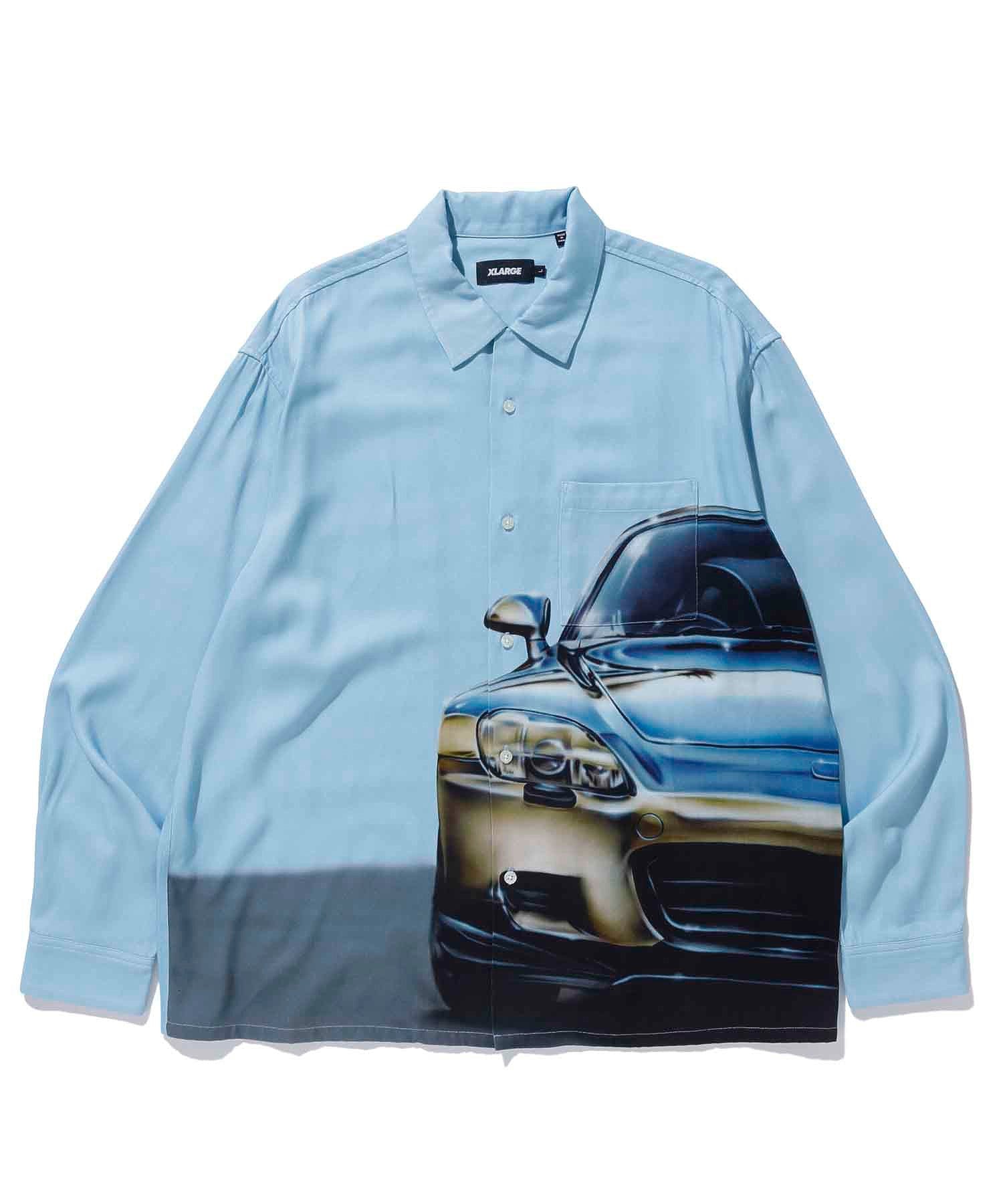 AIR BRUSHED CAR L/S SHIRT  XLARGE