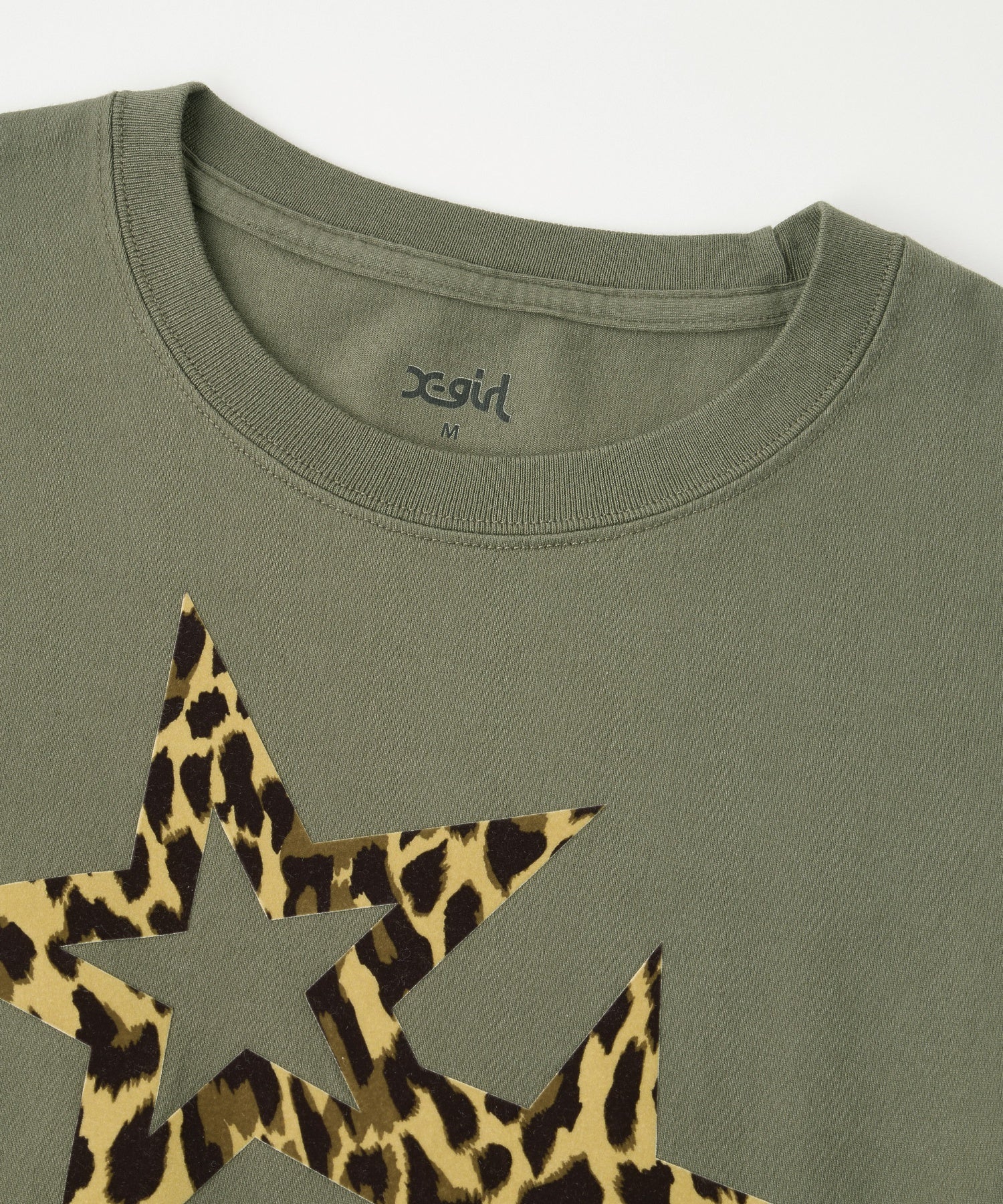 LEOPARD STAR L/S BABY TEE