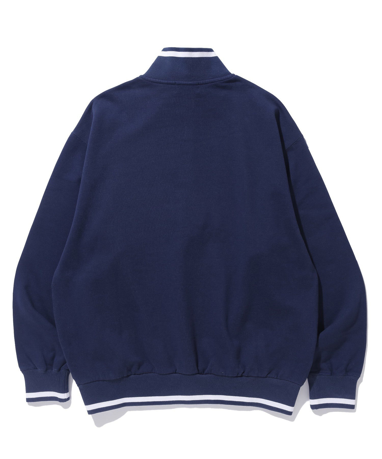 STRIPED RIB HALF ZIP SWEATSHIRT XLARGE