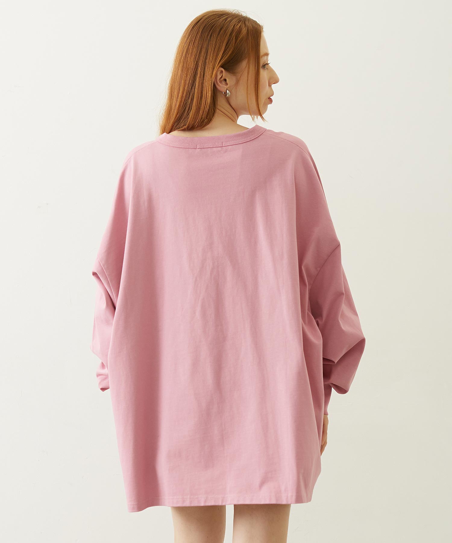 HENLEY NECK BIG L/S TOP