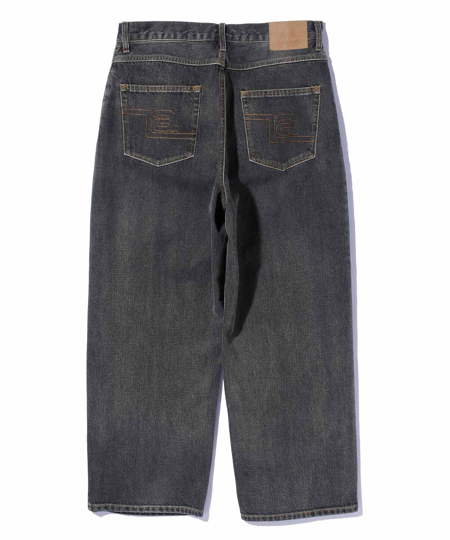 LA STITCH WIDE LEG DENIM PANTS
