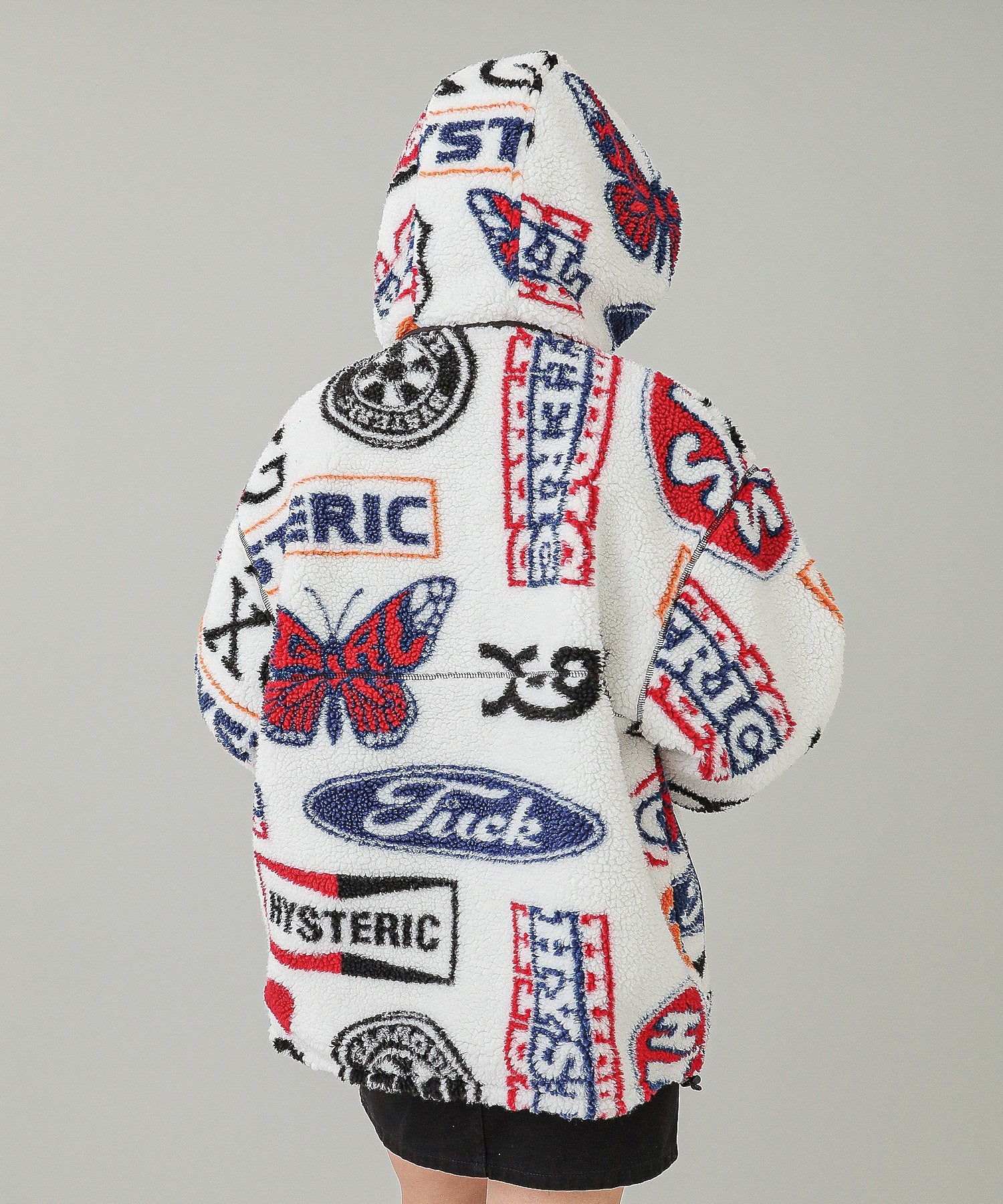 X-girl x HYSTERIC GLAMOUR REVERSIBLE BOA JACKET