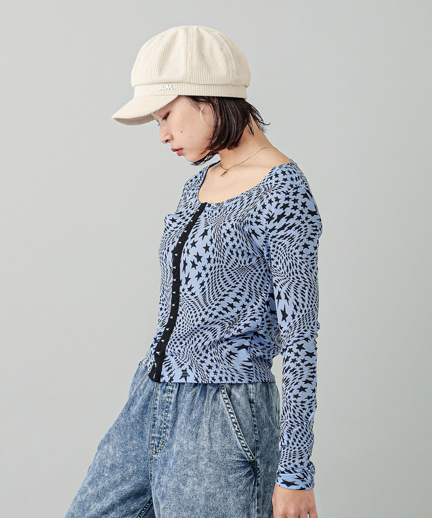 DISTORTED STARS COMAPCT CARDIGAN