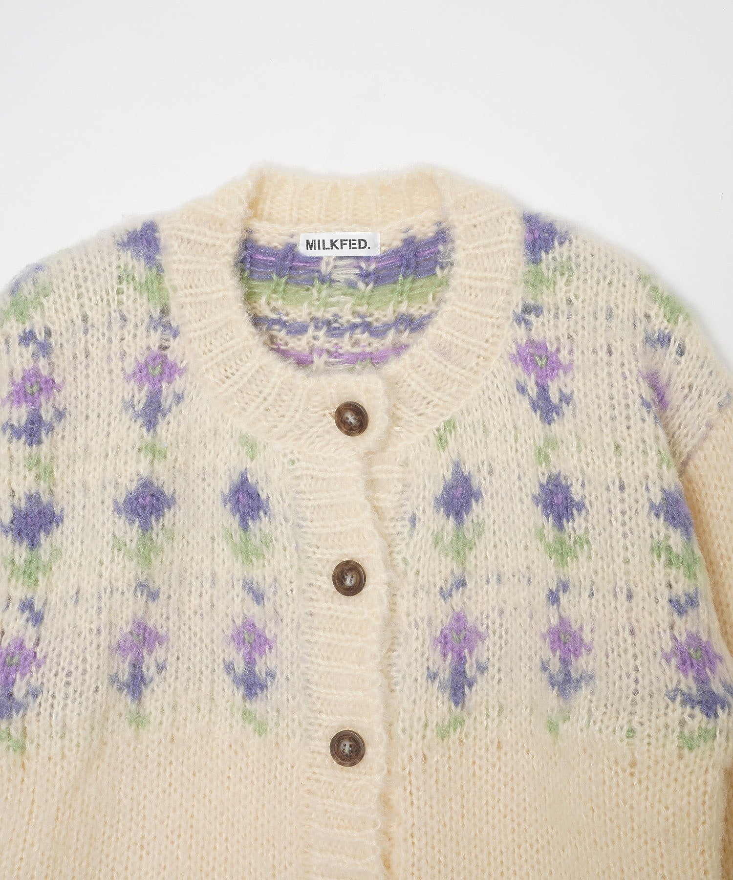 FLOWER KNIT CARDIGAN MILKFED.