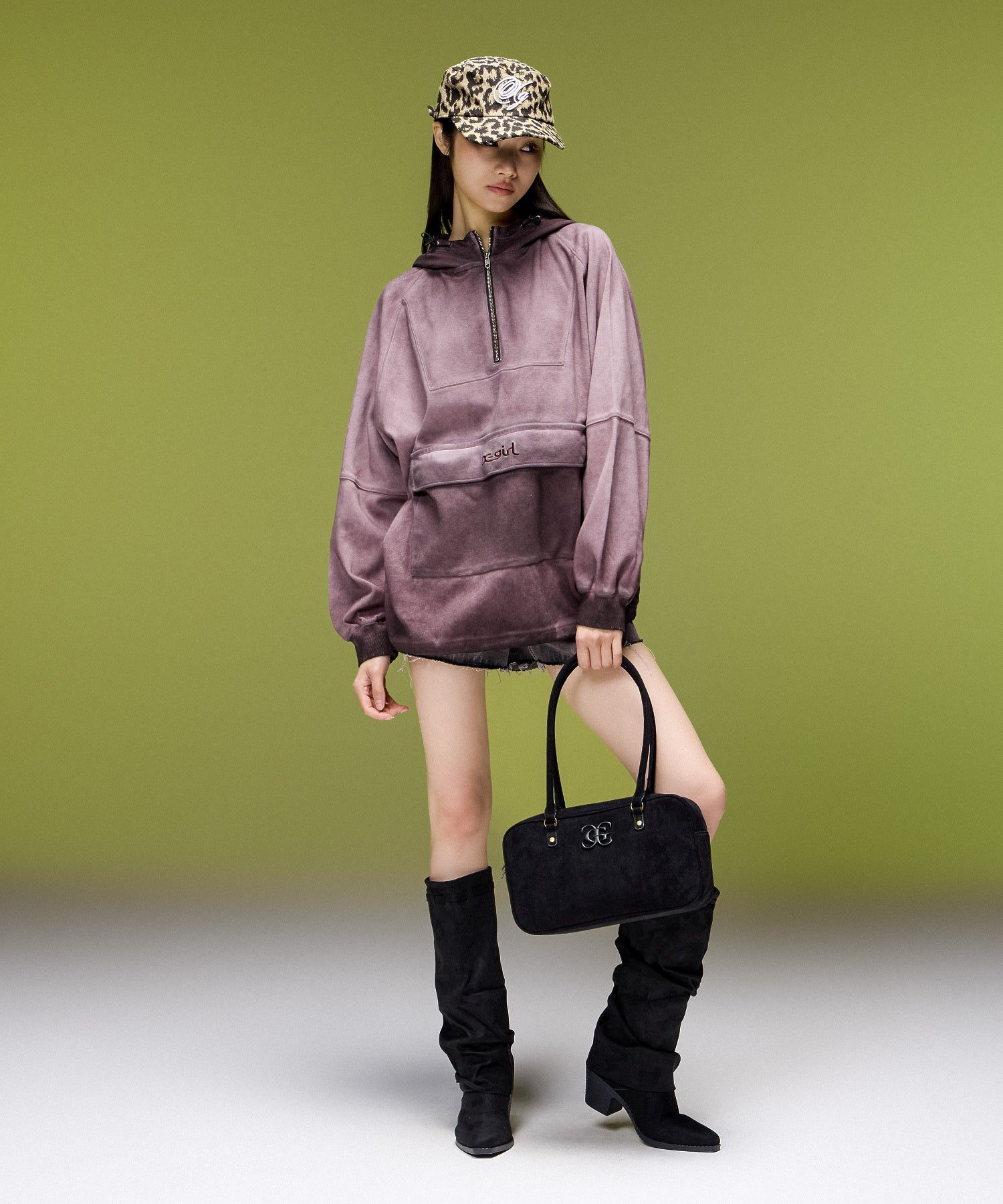 TONAL XG EMBLEM LANDSCAPE HANDBAG