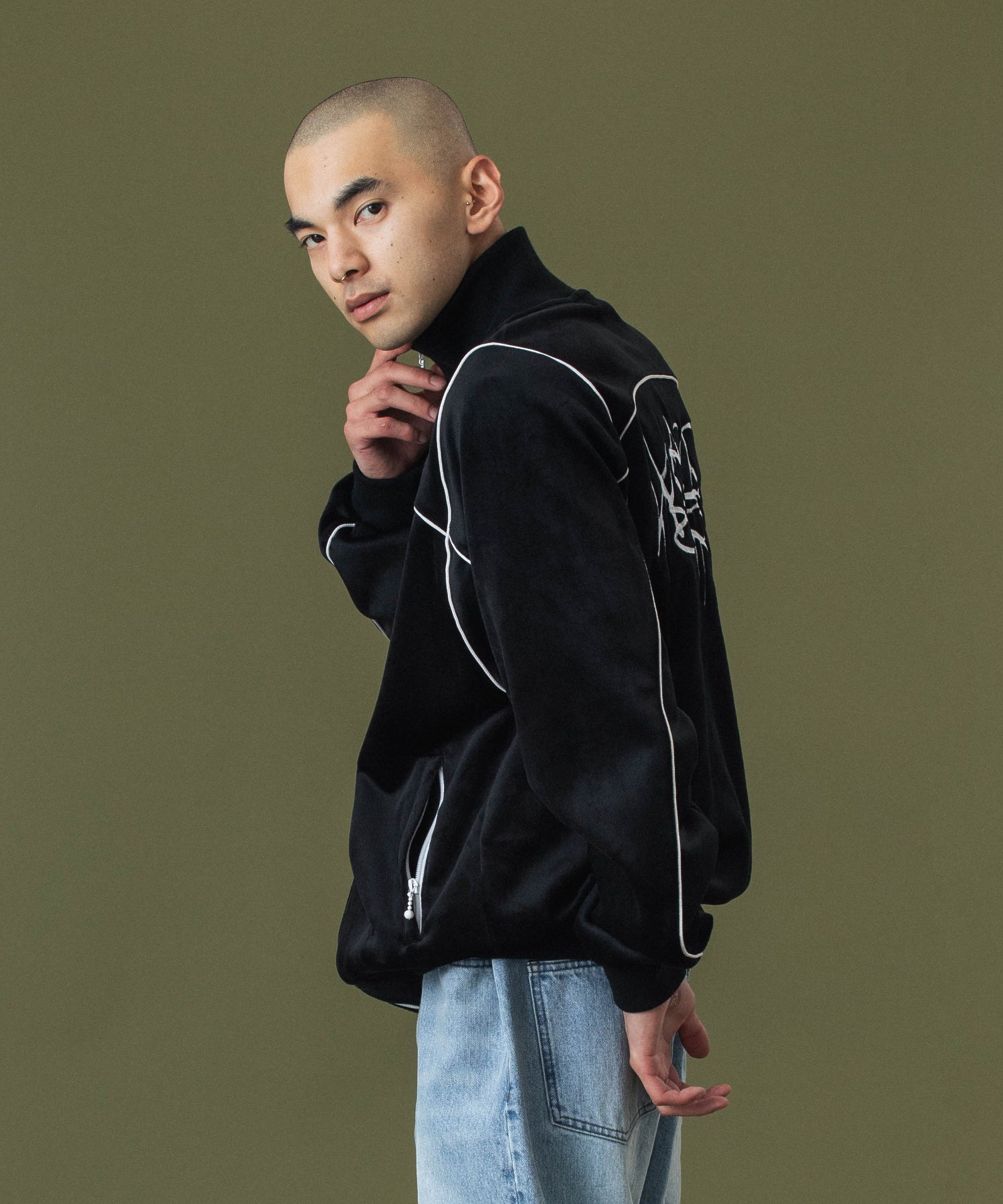 TAGGING VELOUR JACKET