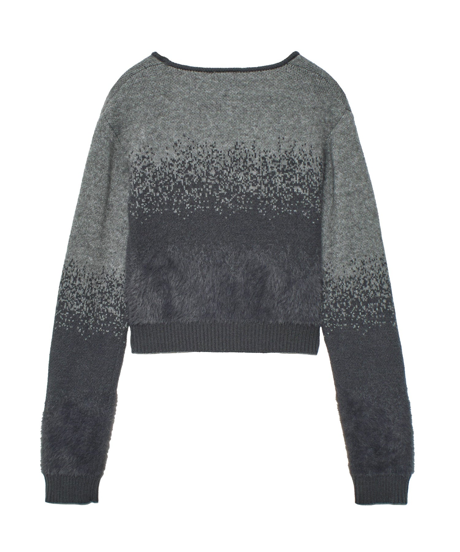 JACQUARD KNIT COMPACT CARDIGAN
