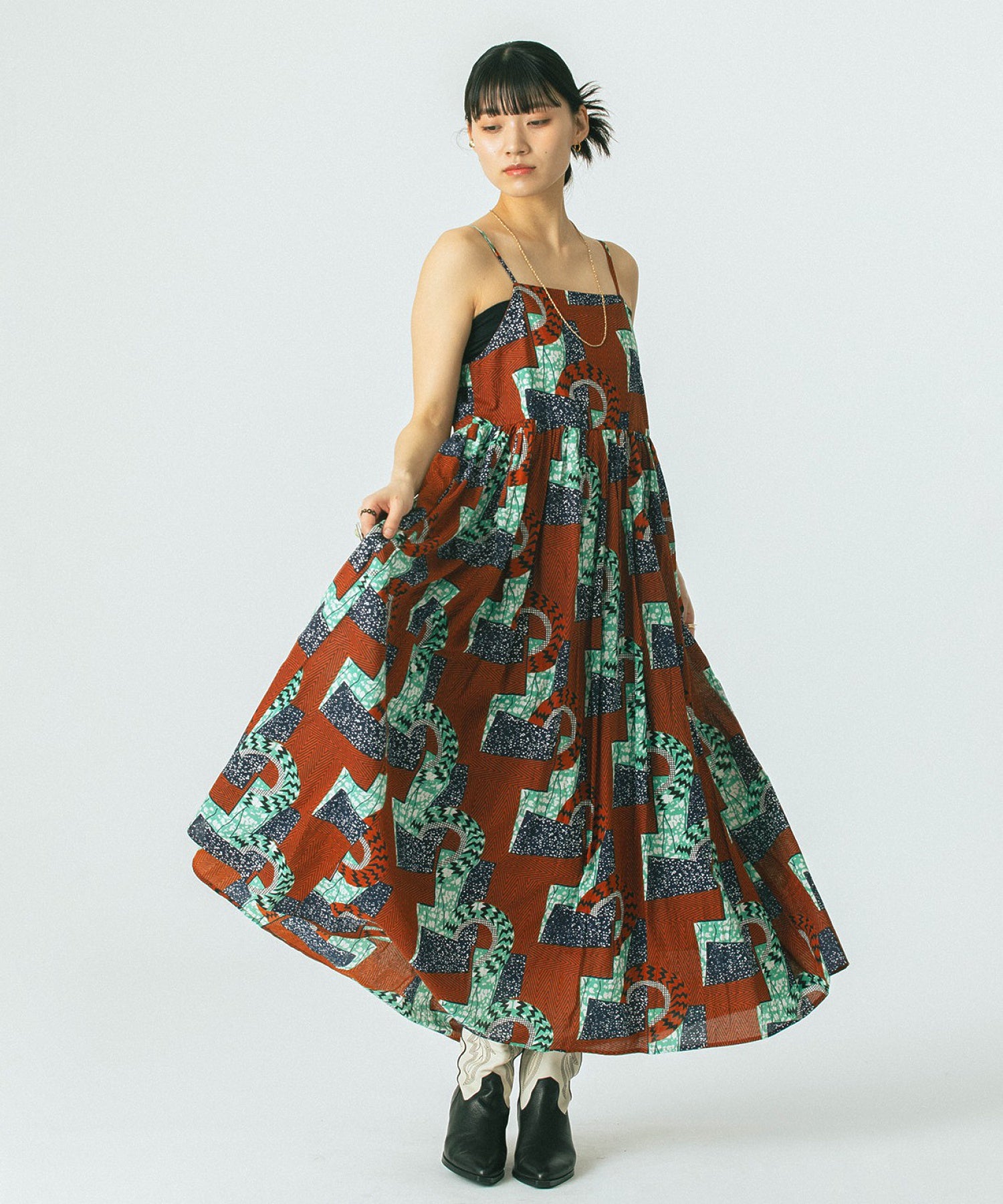 mag.by c/PRINT CAMI DRESS