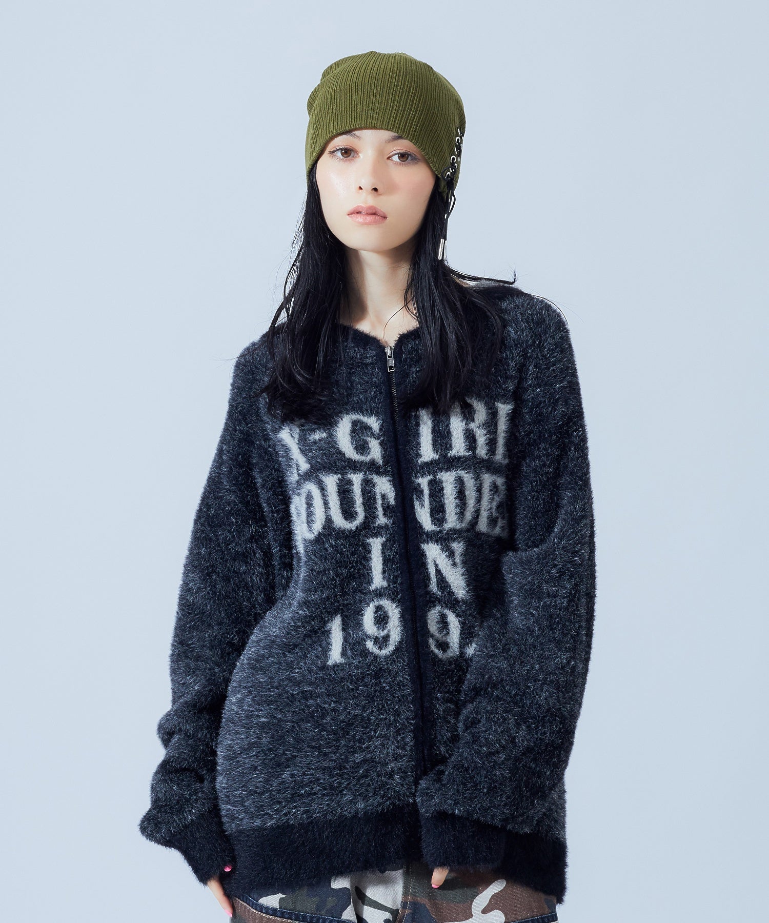 LACE UP BEANIE