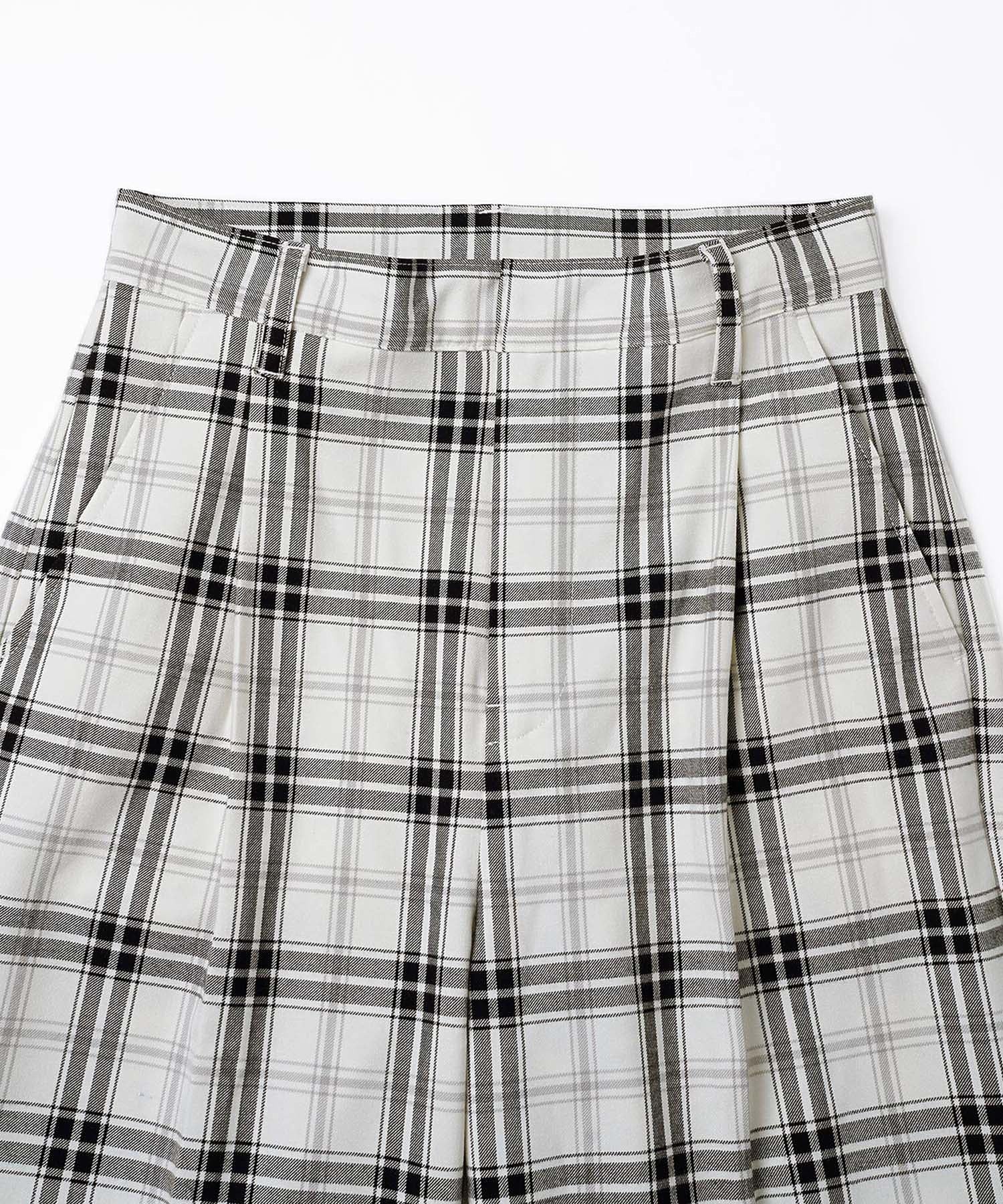 PLAID STRAIGHT LEG PANTS X-girl