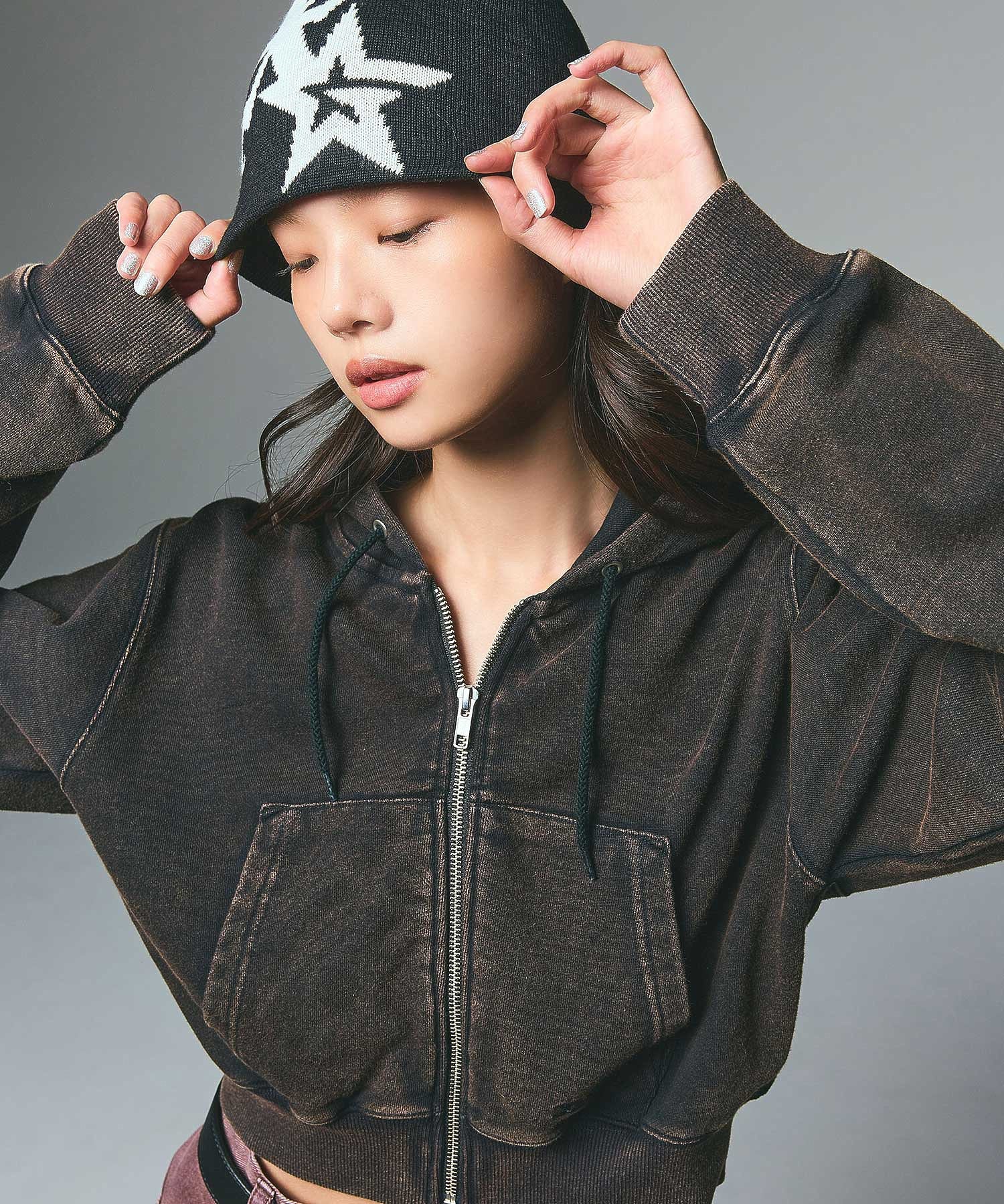 DUSTY COMPACT ZIP UP SWEAT HOODIE