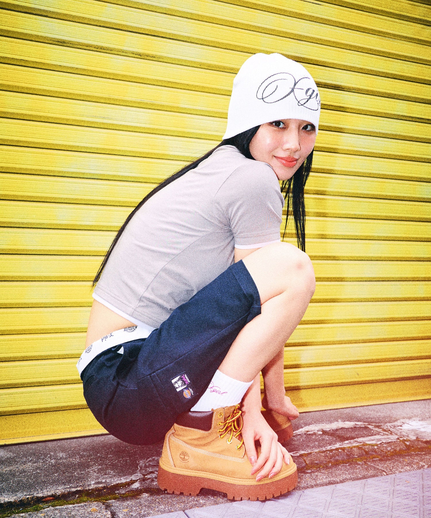 X-girl x Dickies WASHED WORK SHORTS