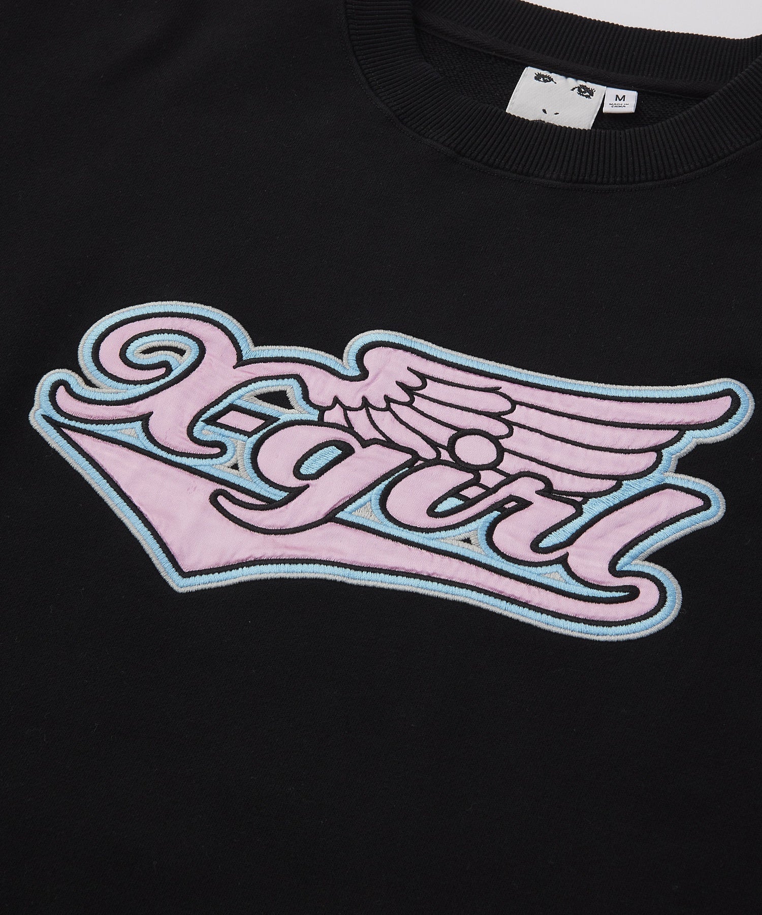 WING LOGO PATCH CREWNECK SWEAT TOP