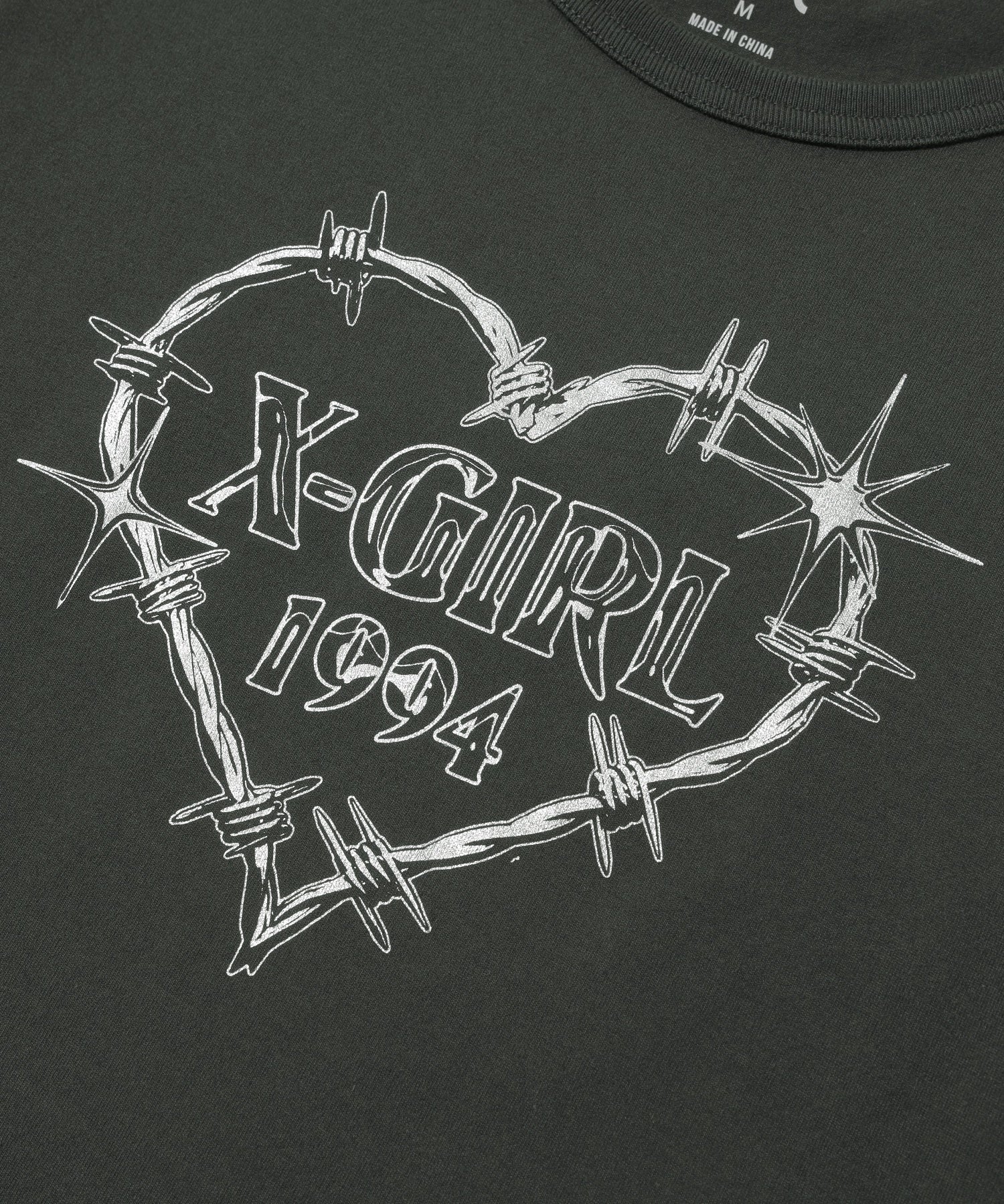 BARBED WIRE HEART L/S BABY TEE