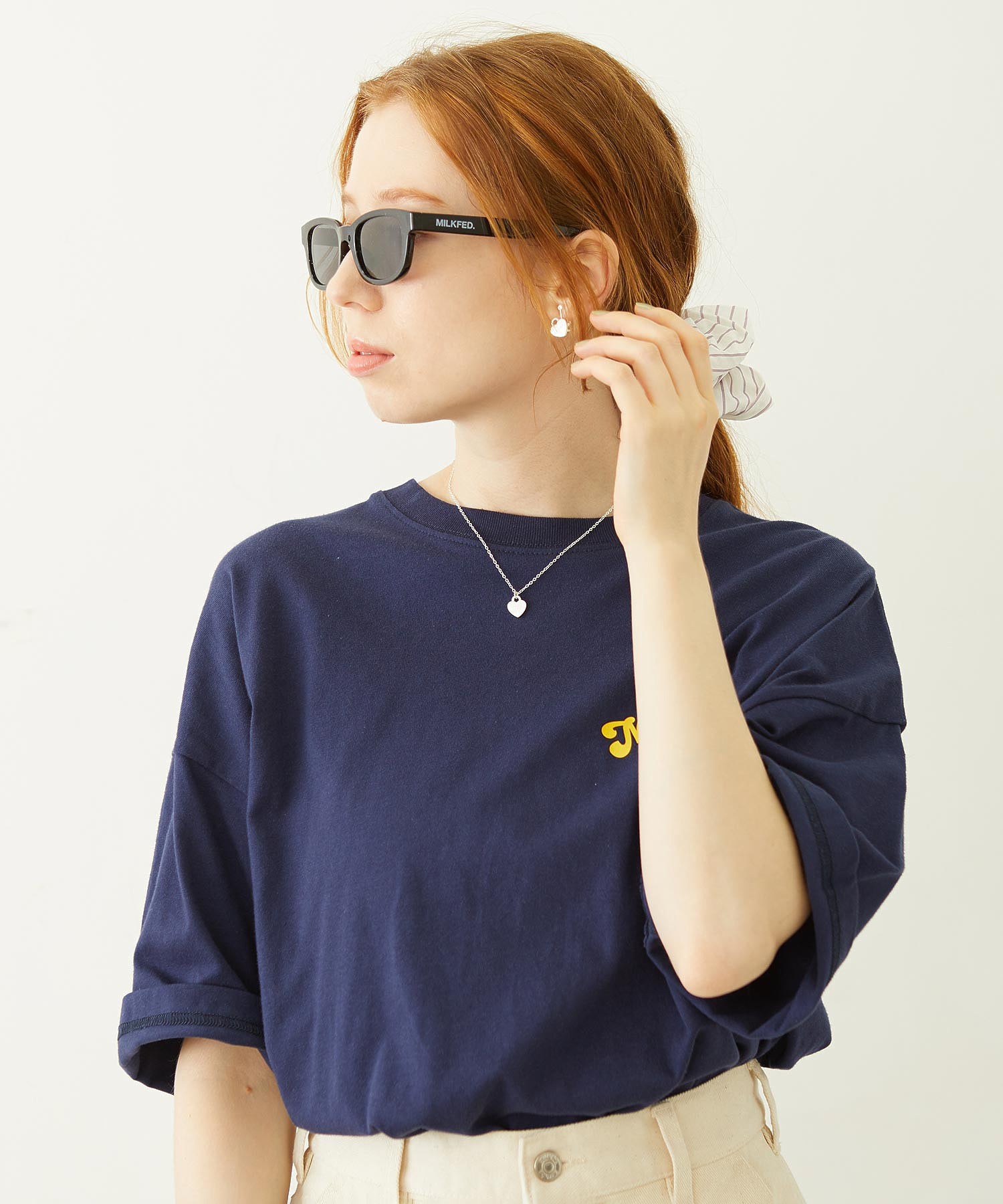 MILKFED. LOGO SQUARE SUNGLASSES