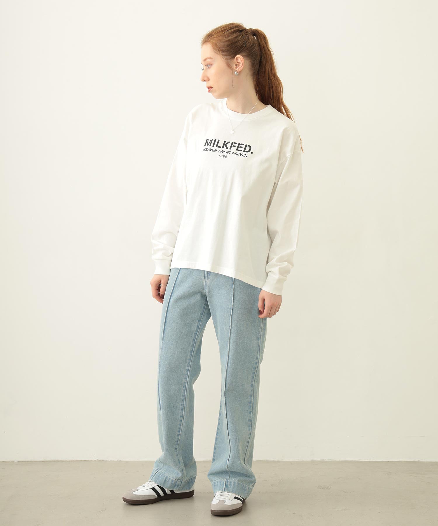 STENCIL LOGO WIDE L/S TEE