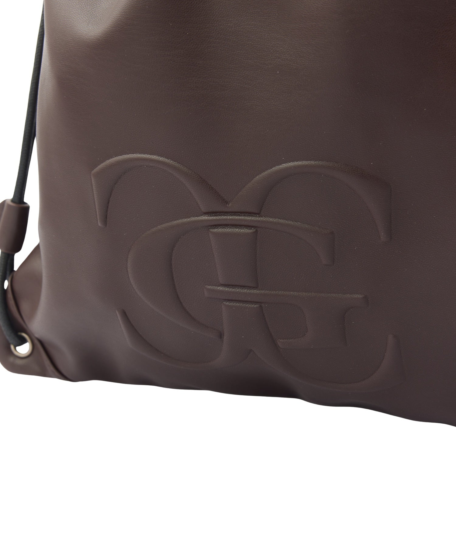 XG EMBLEM FAUX LEATHER KNAPSACK