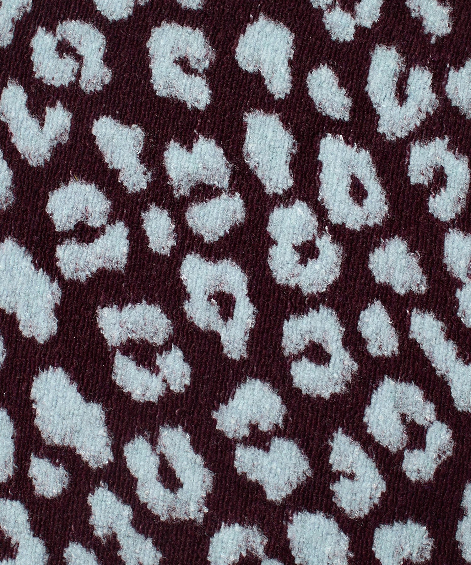 POM/SHAWL LEOPARD PLUM