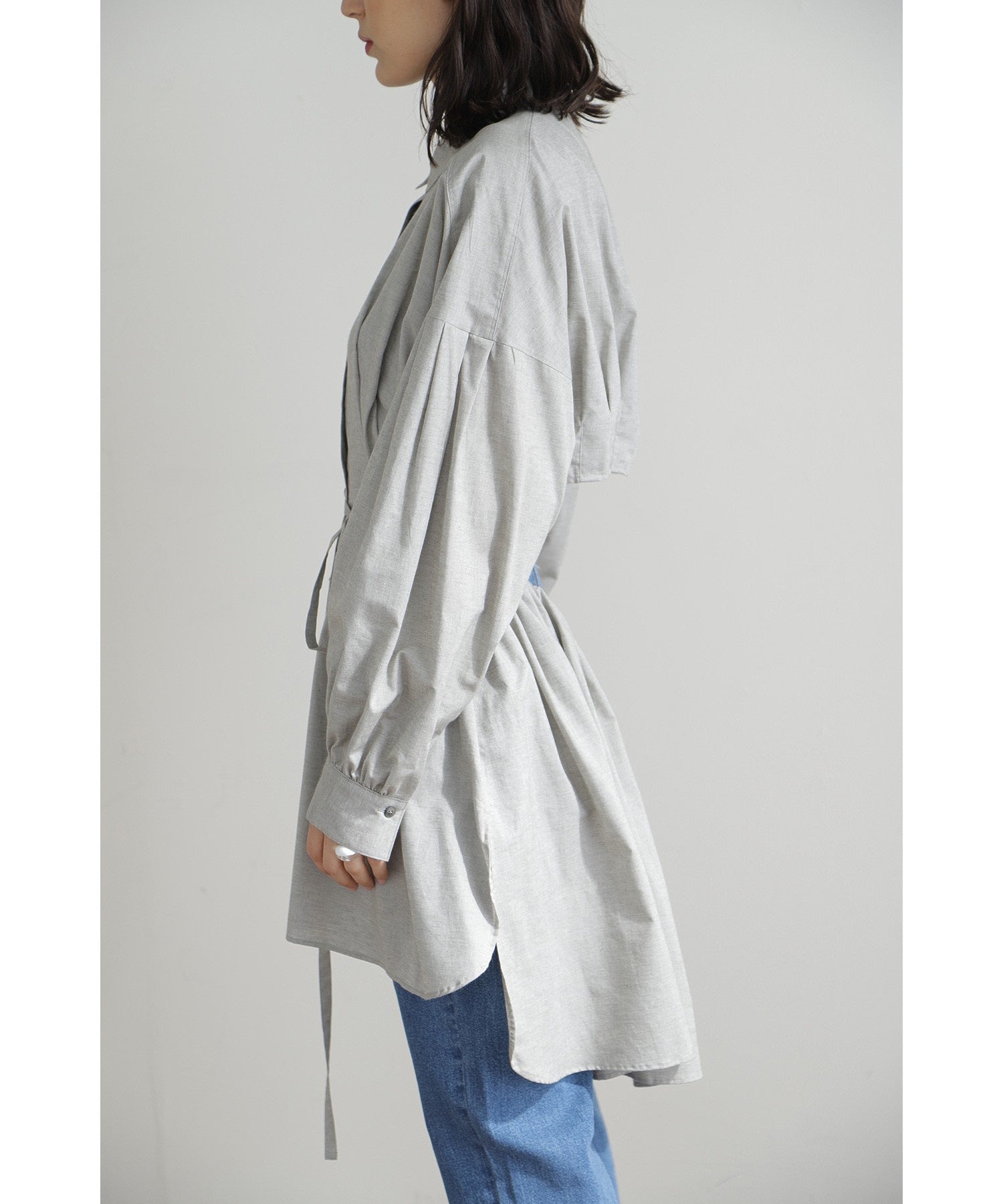 CASA FLINE/バックオープンボリュームシャツ