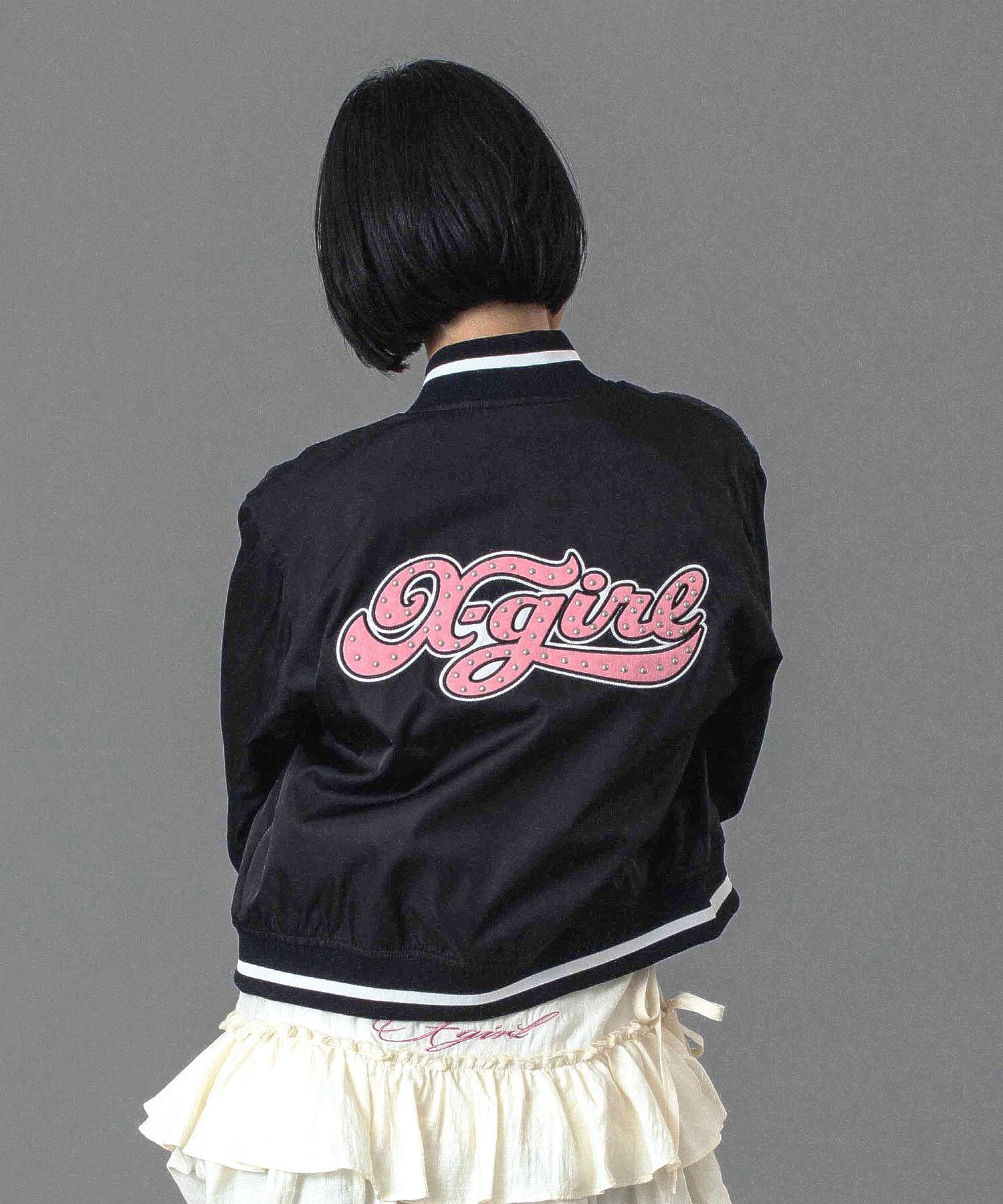 CHEERFUL LOGO VARSITY JACKET